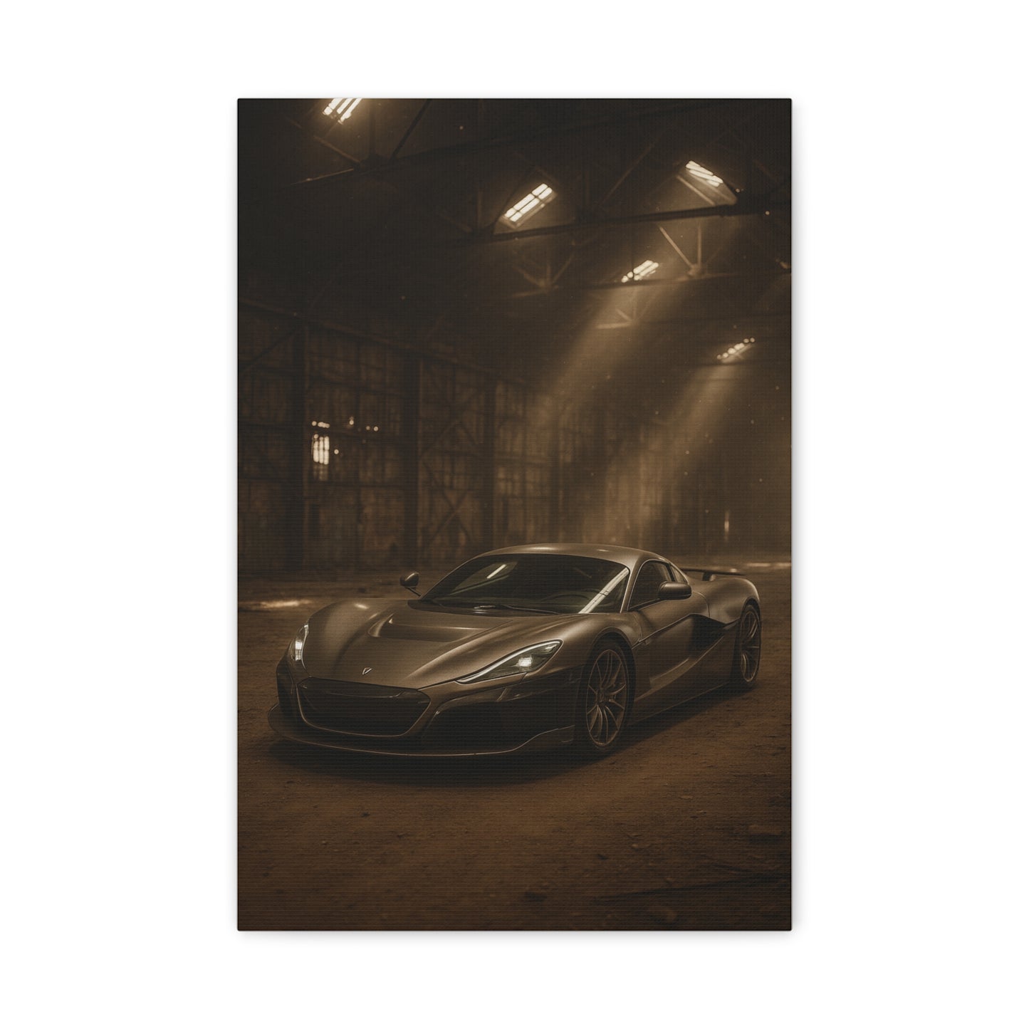 Canvas Art - Rimac Nevera in a Dusty Barn