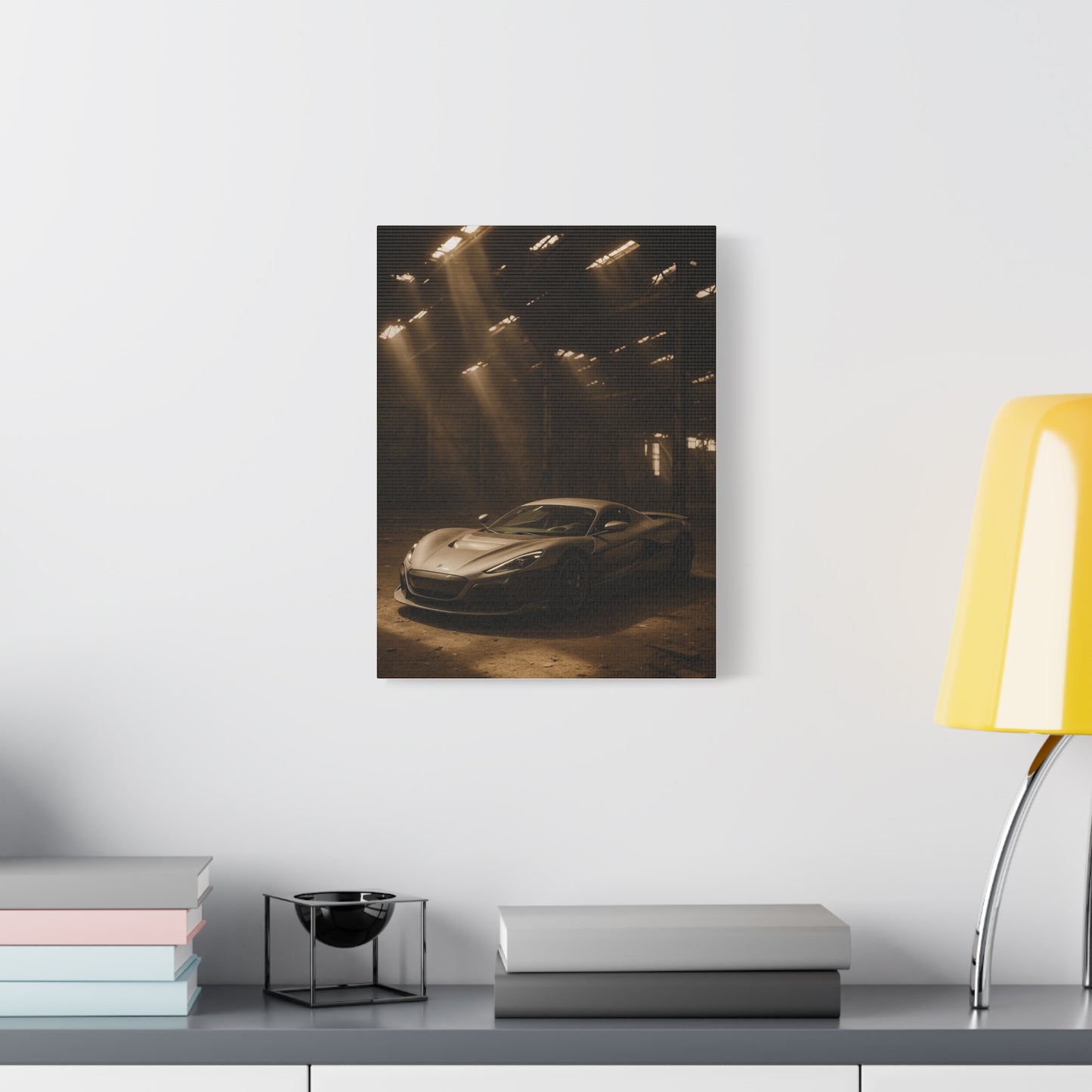 Canvas Art - Rimac Nevera in a Dusty Barn