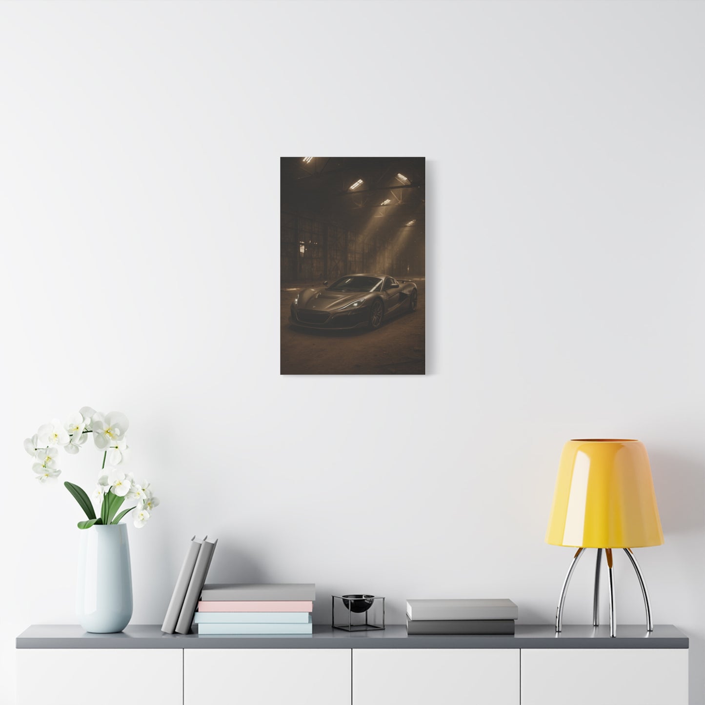 Canvas Art - Rimac Nevera in a Dusty Barn