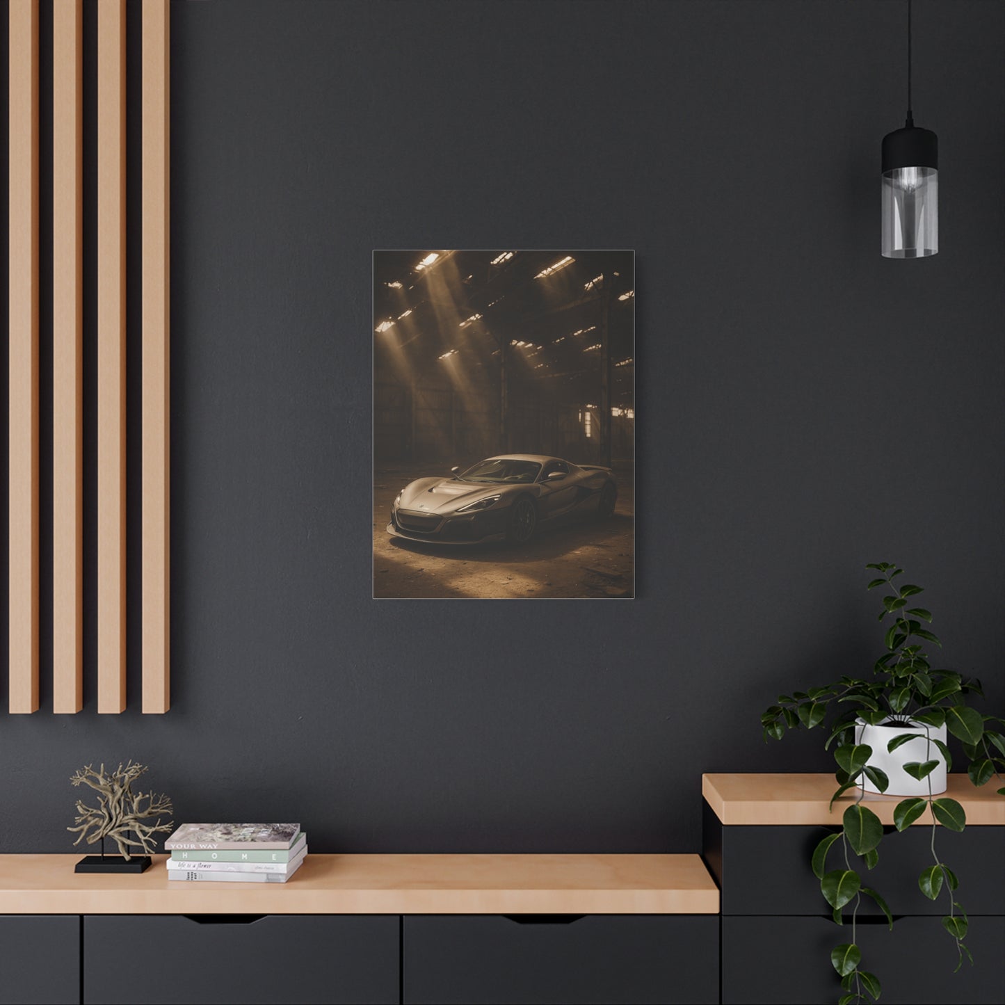 Canvas Art - Rimac Nevera in a Dusty Barn