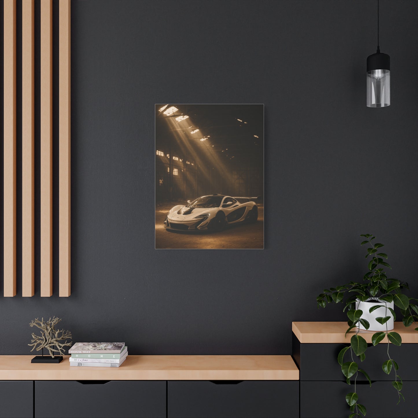 Canvas Print - McLaren 720s Stored Away in a Barn