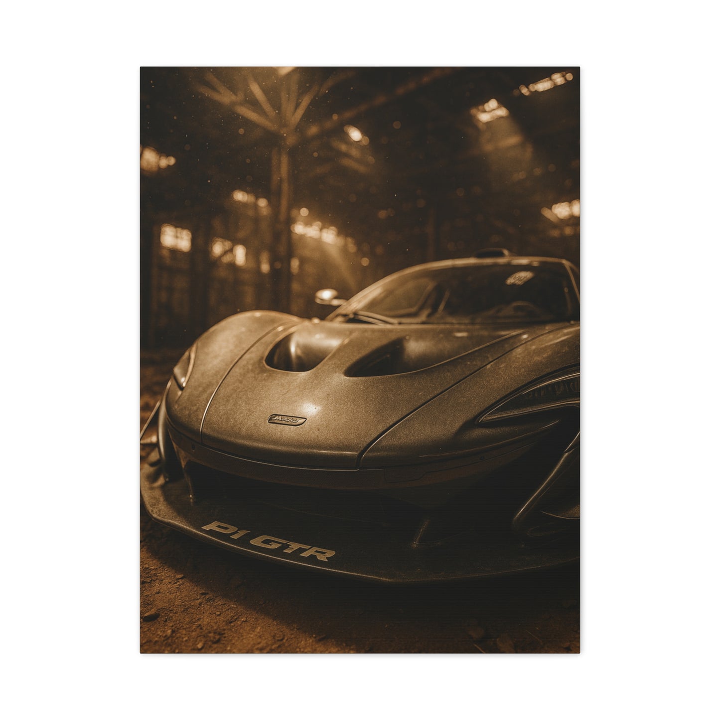 Canvas Print - McLaren 720s Stored Away in a Barn