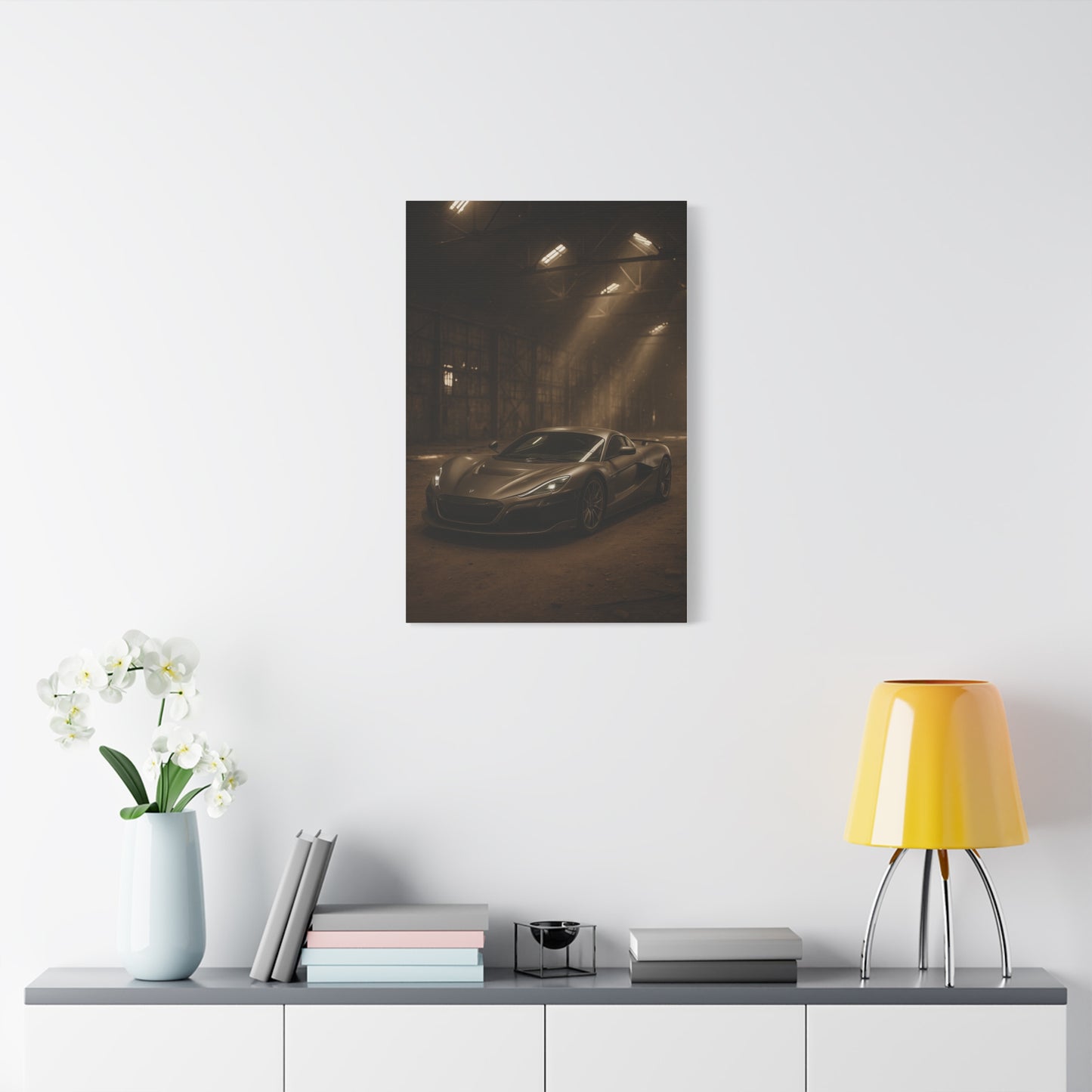 Canvas Art - Rimac Nevera in a Dusty Barn