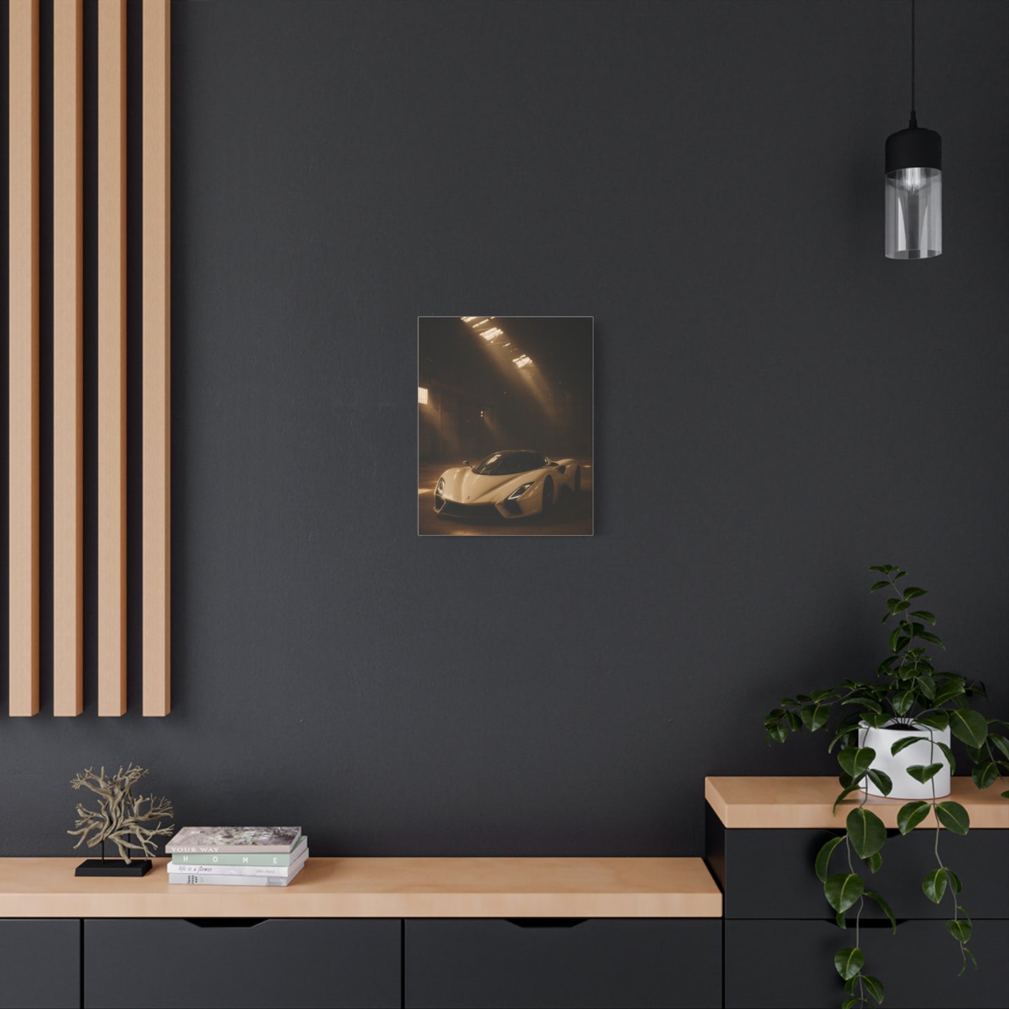 Canvas Print - SSC Tuatara in a dusty barn Wall Art