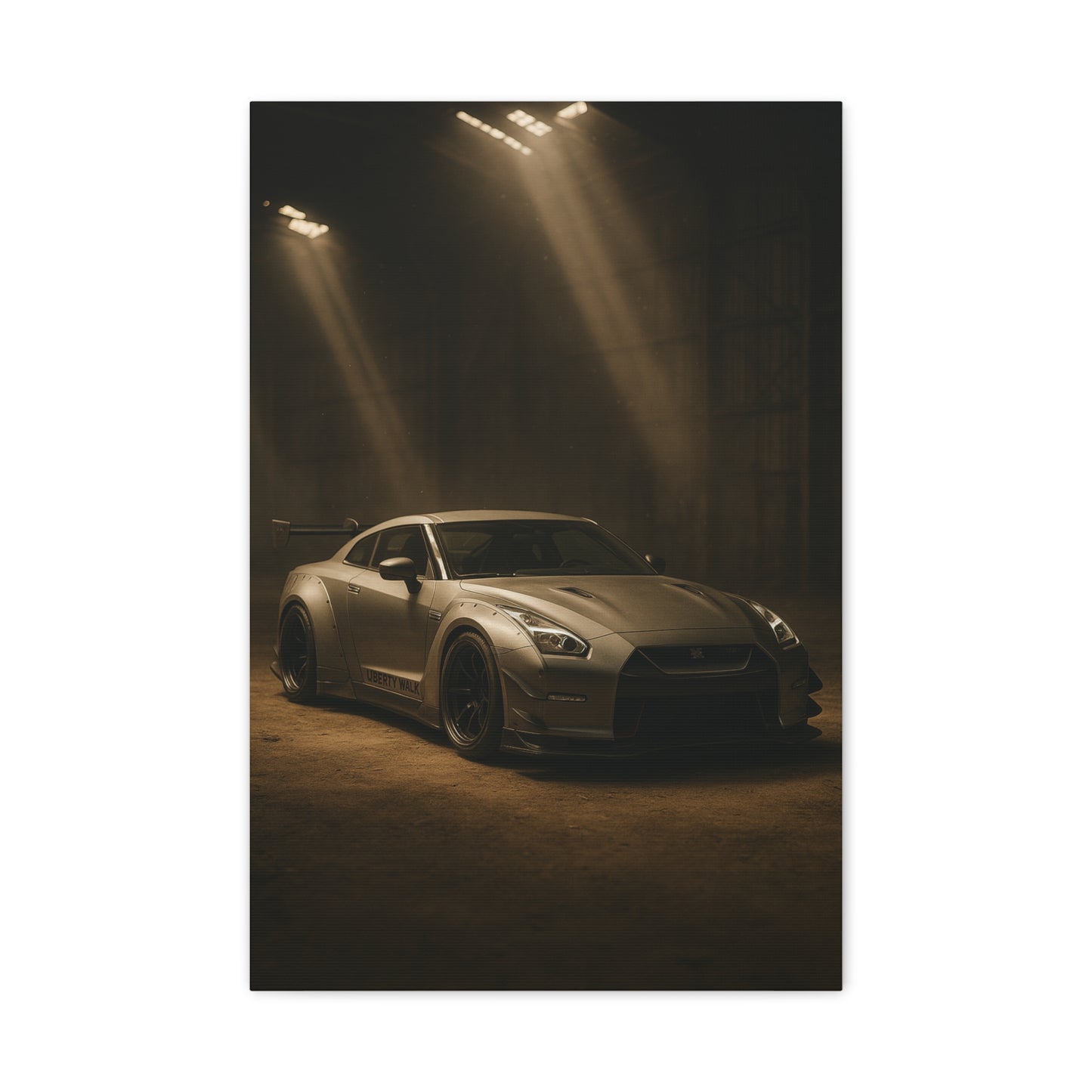 Canvas Print - Nissan GT-R R35 NISMO in a Dusty Barn