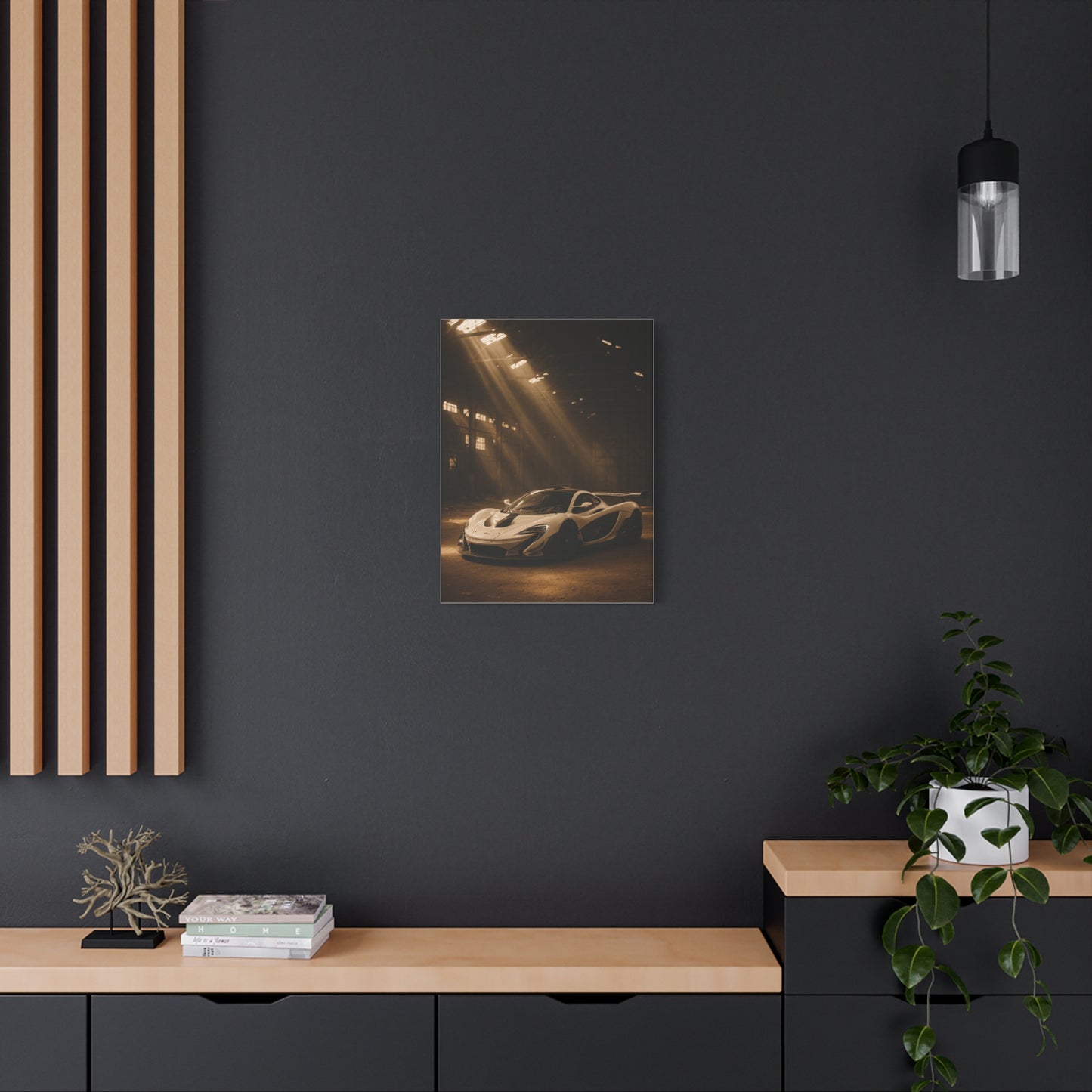 Canvas Print - McLaren 720s Stored Away in a Barn