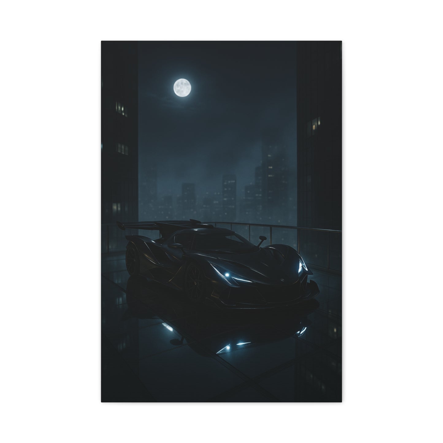 Canvas Print - Apollo IE Chilling on Skyscraper at Midnight