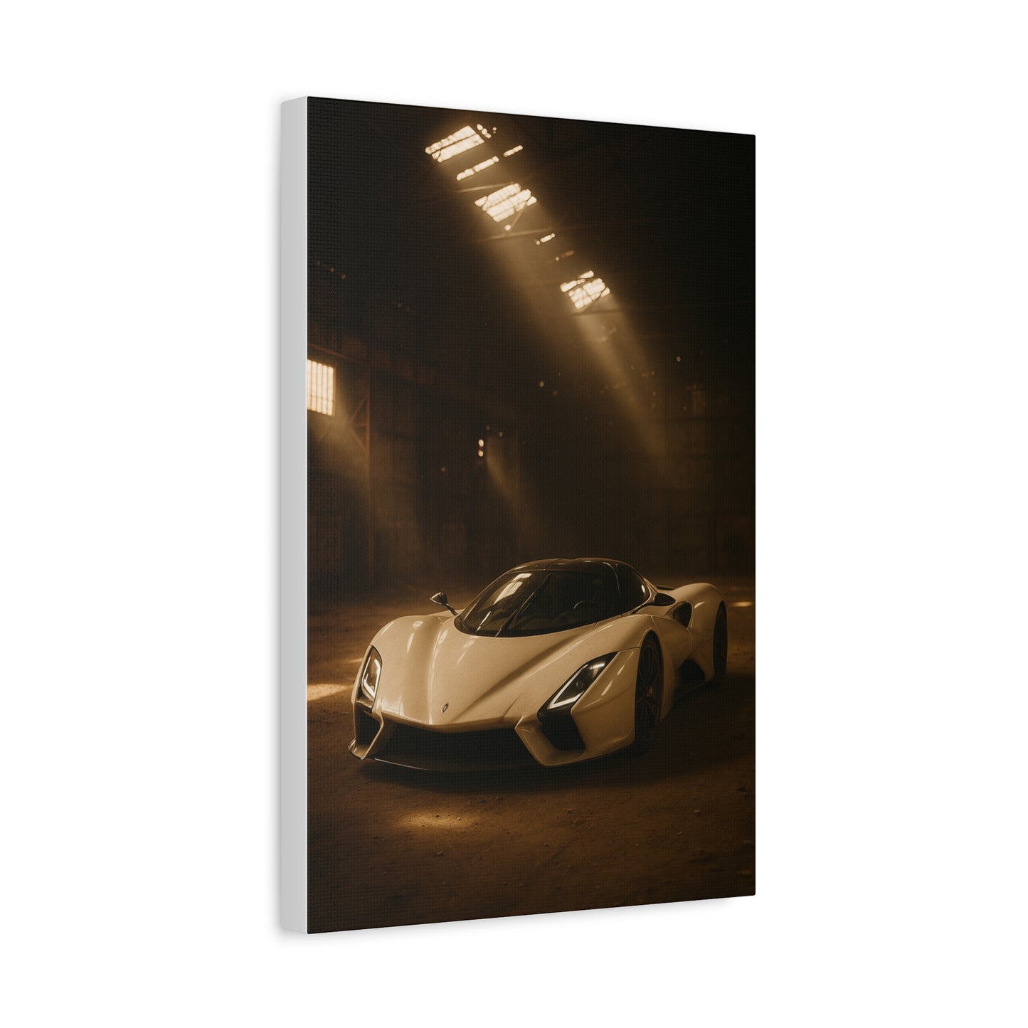 Canvas Print - SSC Tuatara in a dusty barn Wall Art