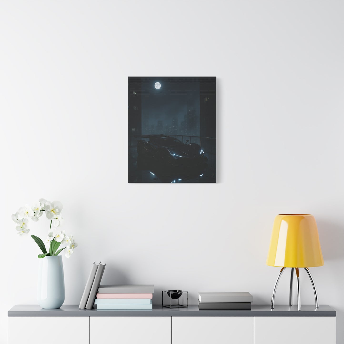 Canvas Print - Apollo IE Chilling on Skyscraper at Midnight