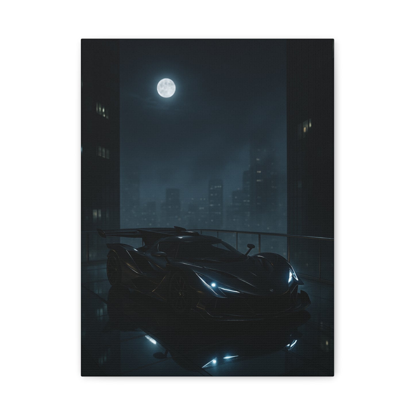 Canvas Print - Apollo IE Chilling on Skyscraper at Midnight