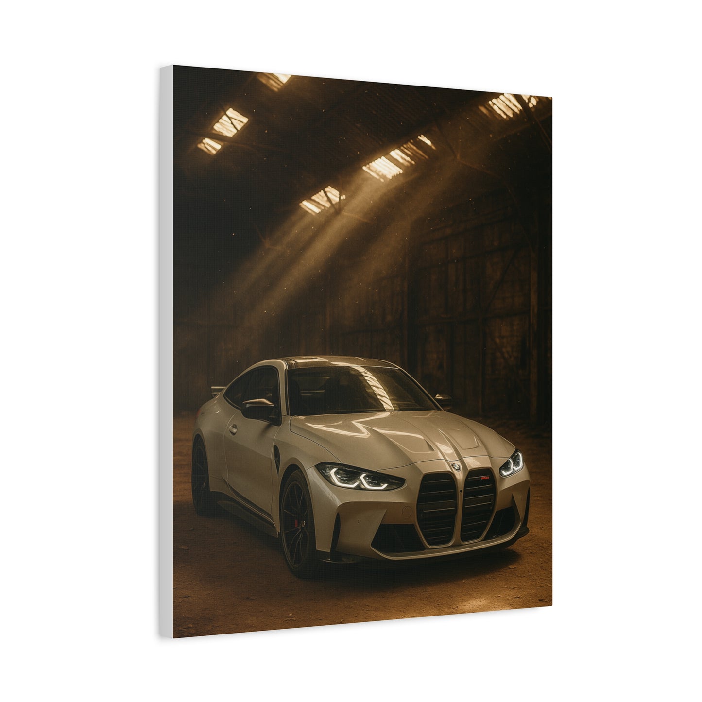 Canvas Print BMW Stored Away in a Barn