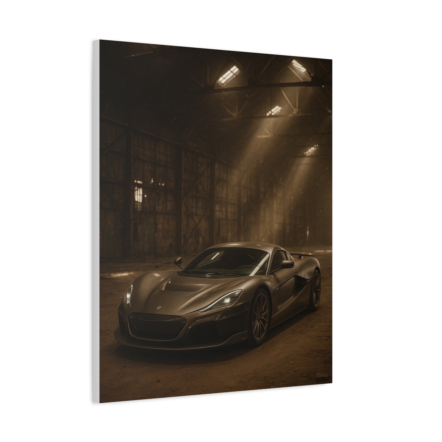 Canvas Art - Rimac Nevera in a Dusty Barn