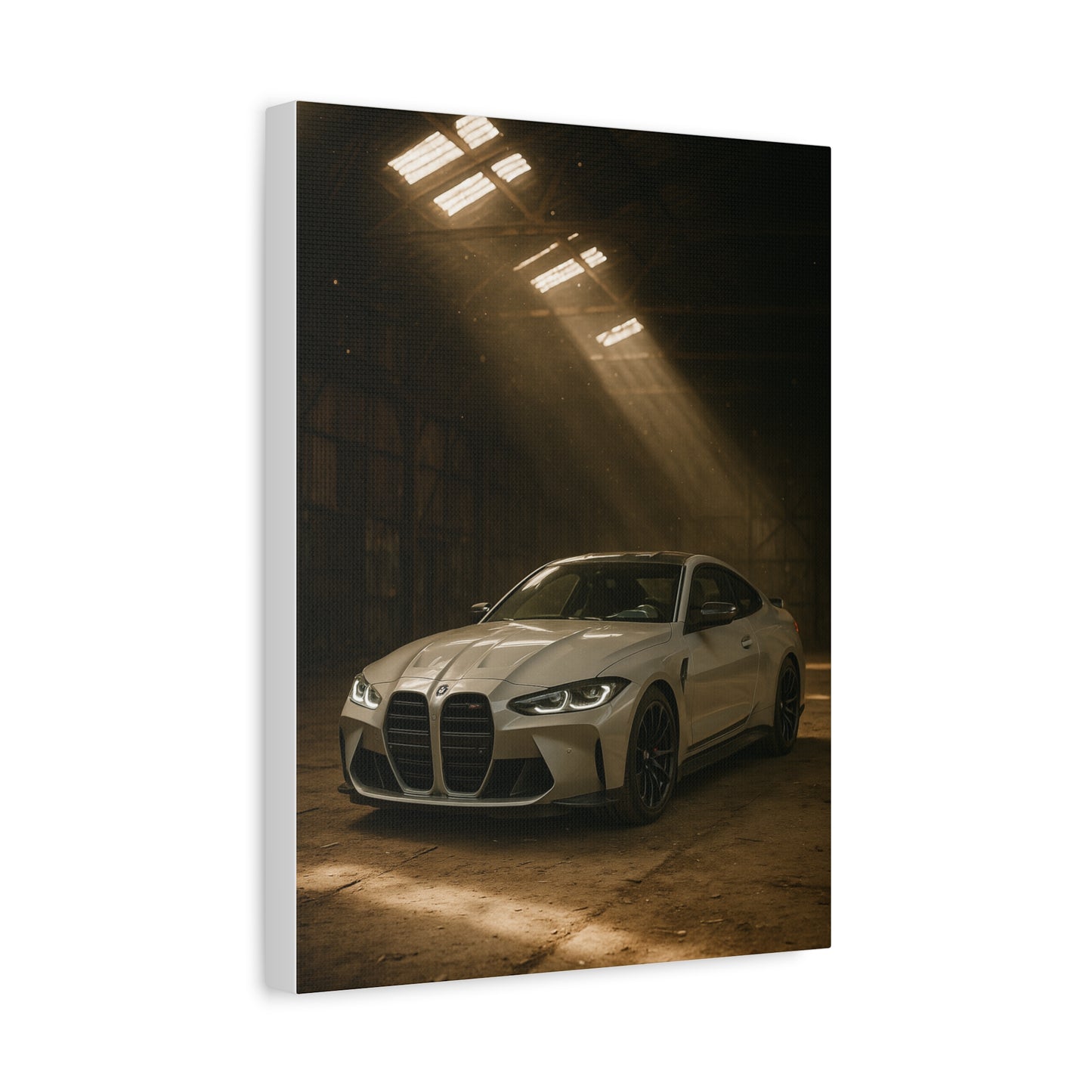 Canvas Print - BMW Stored Away in a Barn