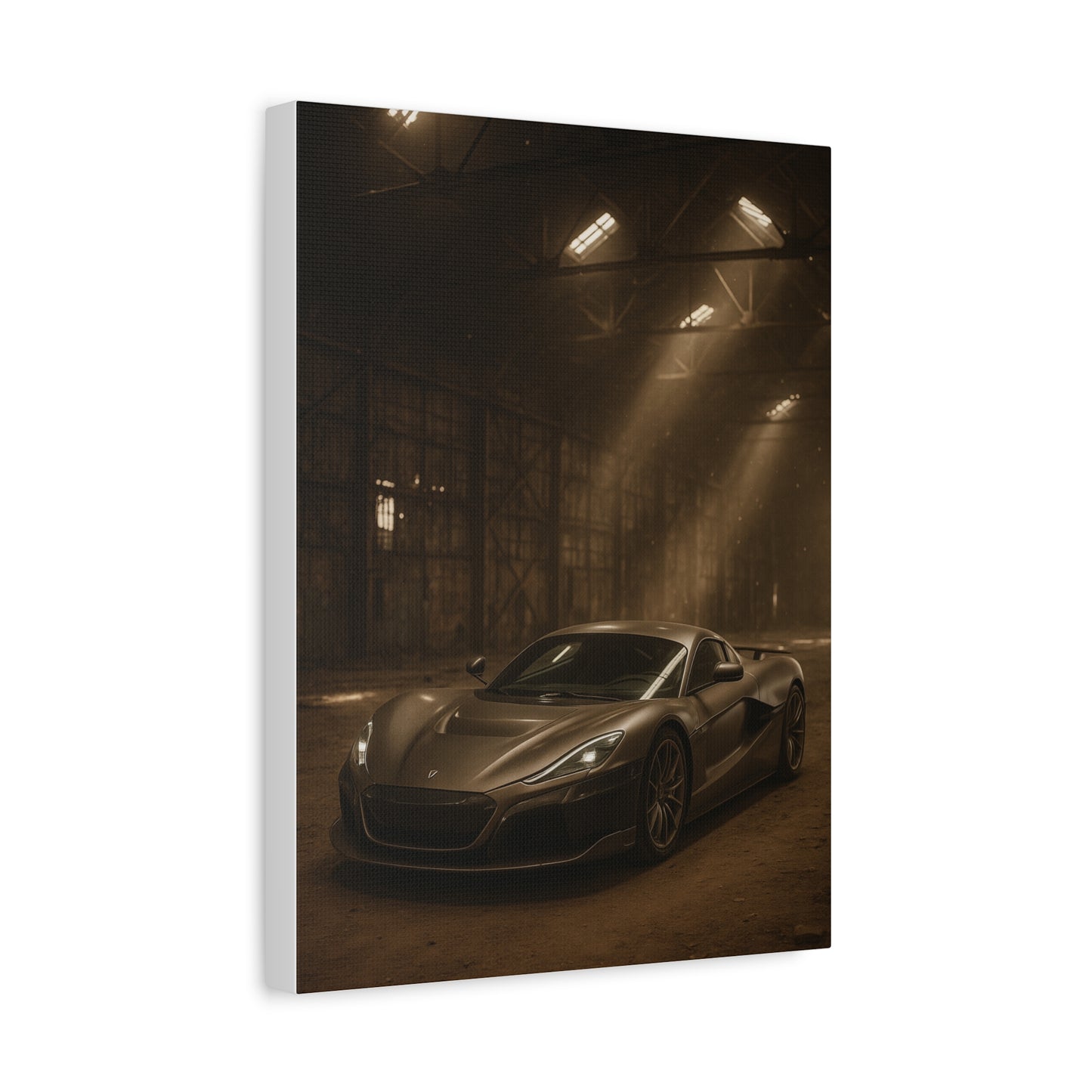 Canvas Art - Rimac Nevera in a Dusty Barn