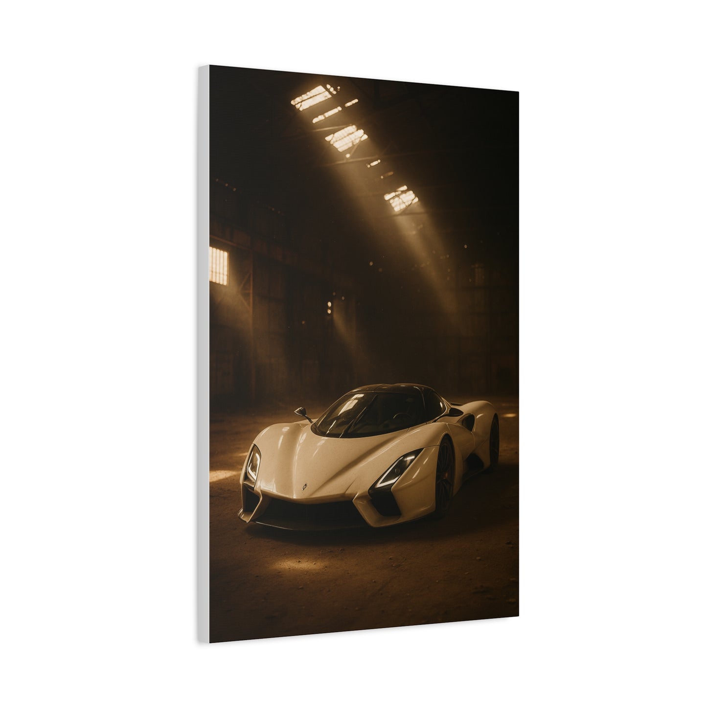 Canvas Print - SSC Tuatara in a dusty barn Wall Art