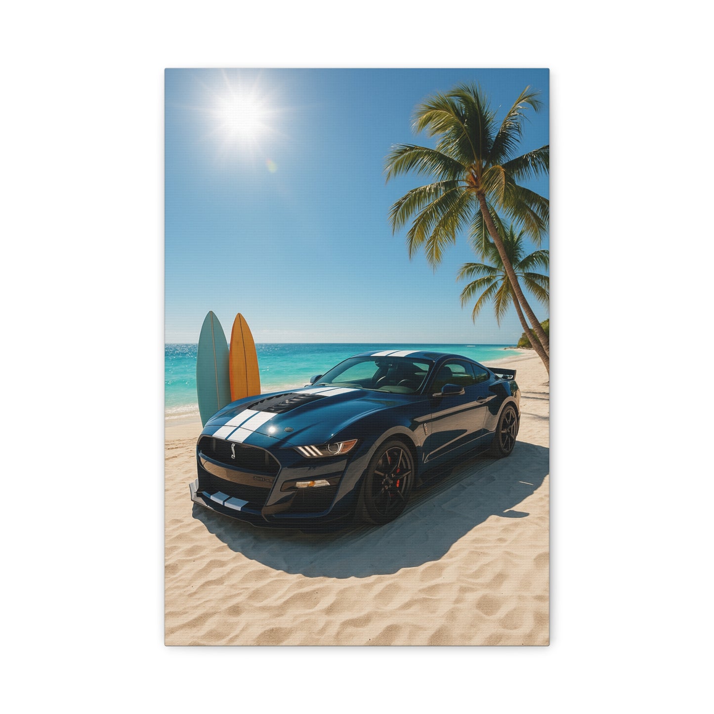 Canvas Print - Ford Shelby GT500 Beach Scene