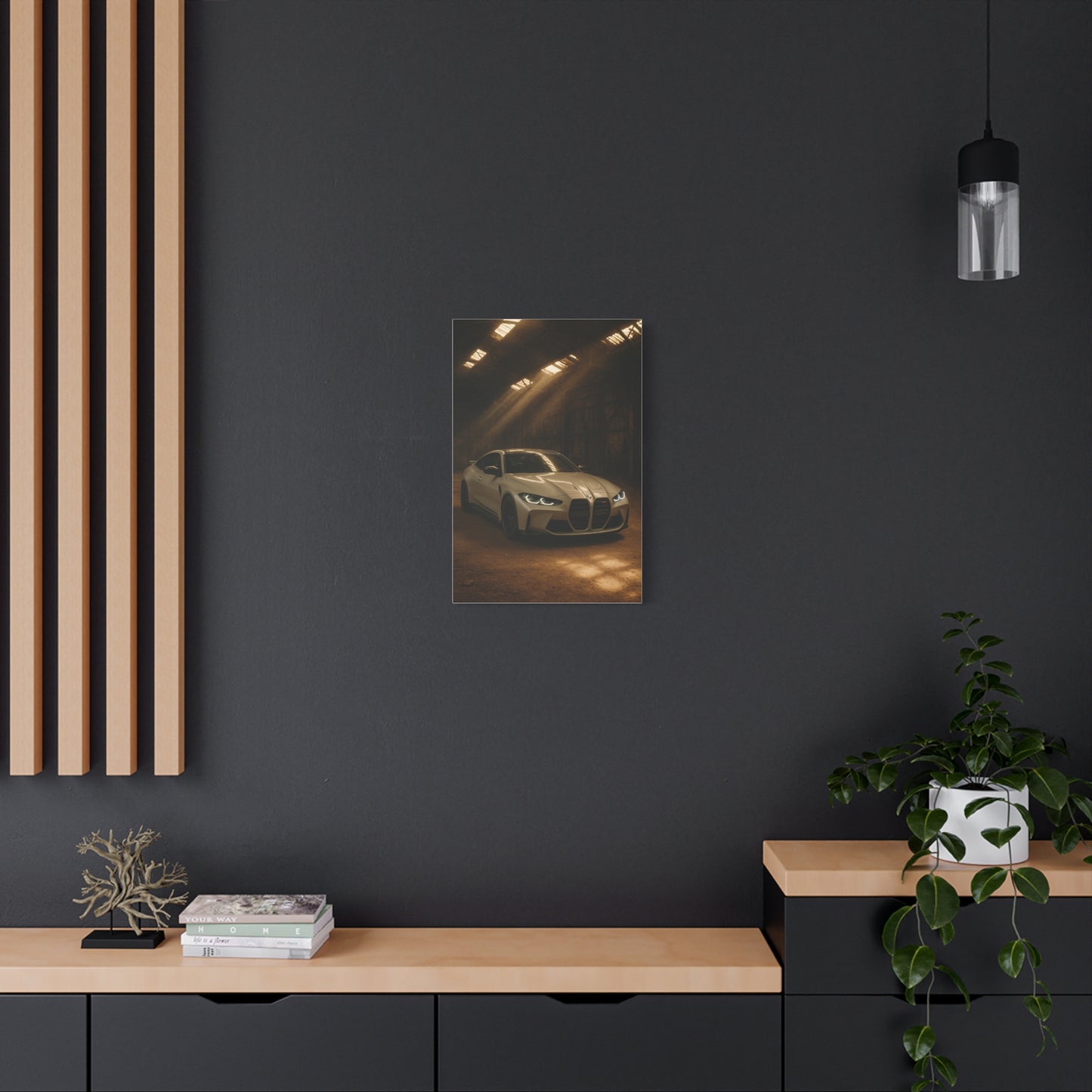 Canvas Print BMW Stored Away in a Barn