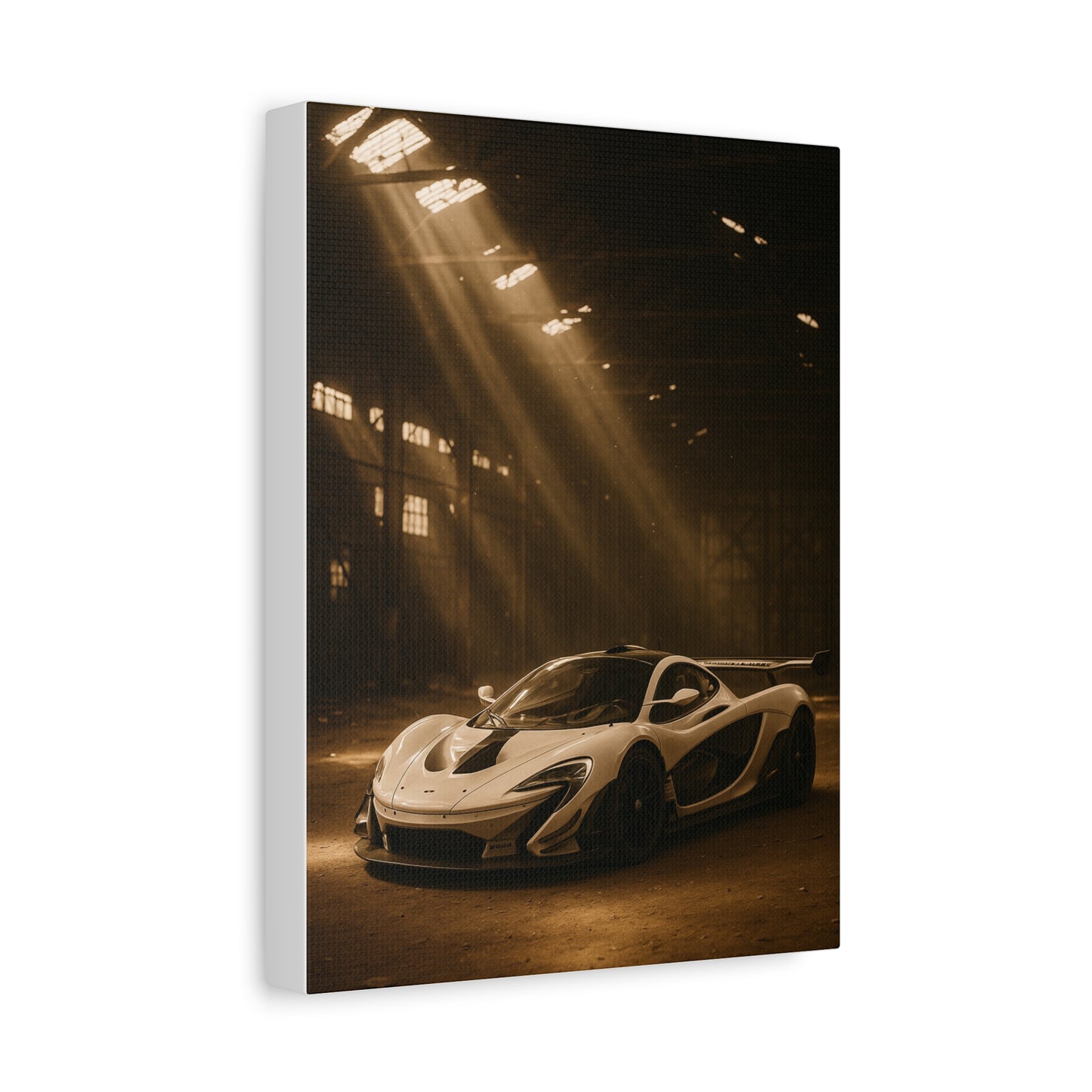 Canvas Print - McLaren 720s Stored Away in a Barn