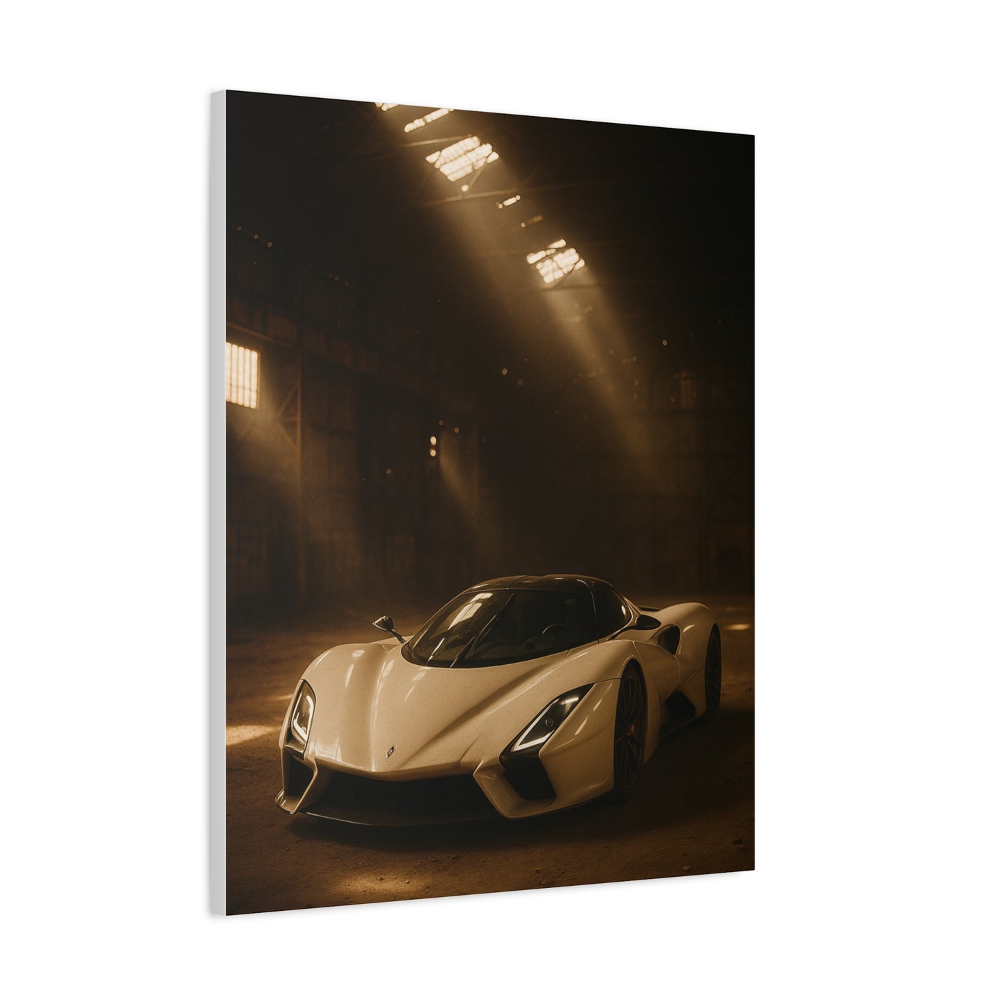 Canvas Print - SSC Tuatara in a dusty barn Wall Art