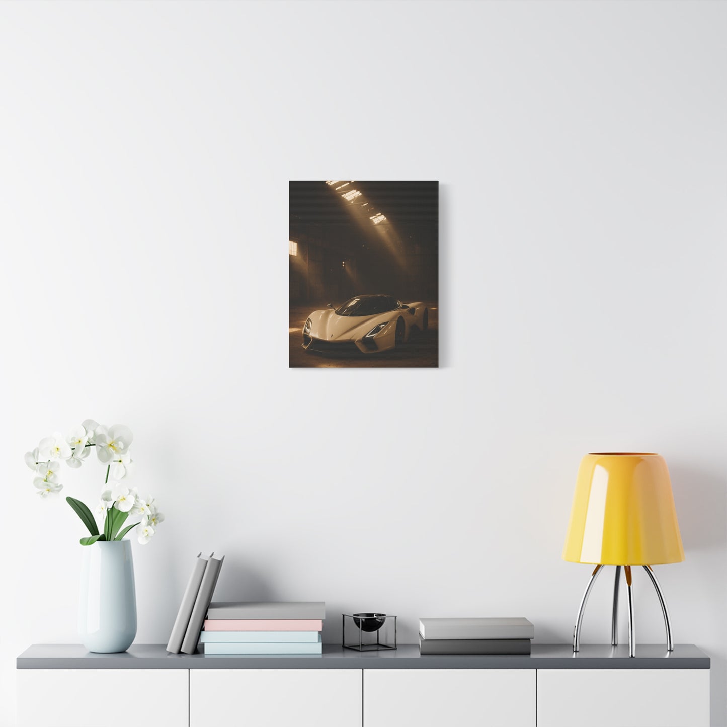Canvas Print - SSC Tuatara in a dusty barn Wall Art