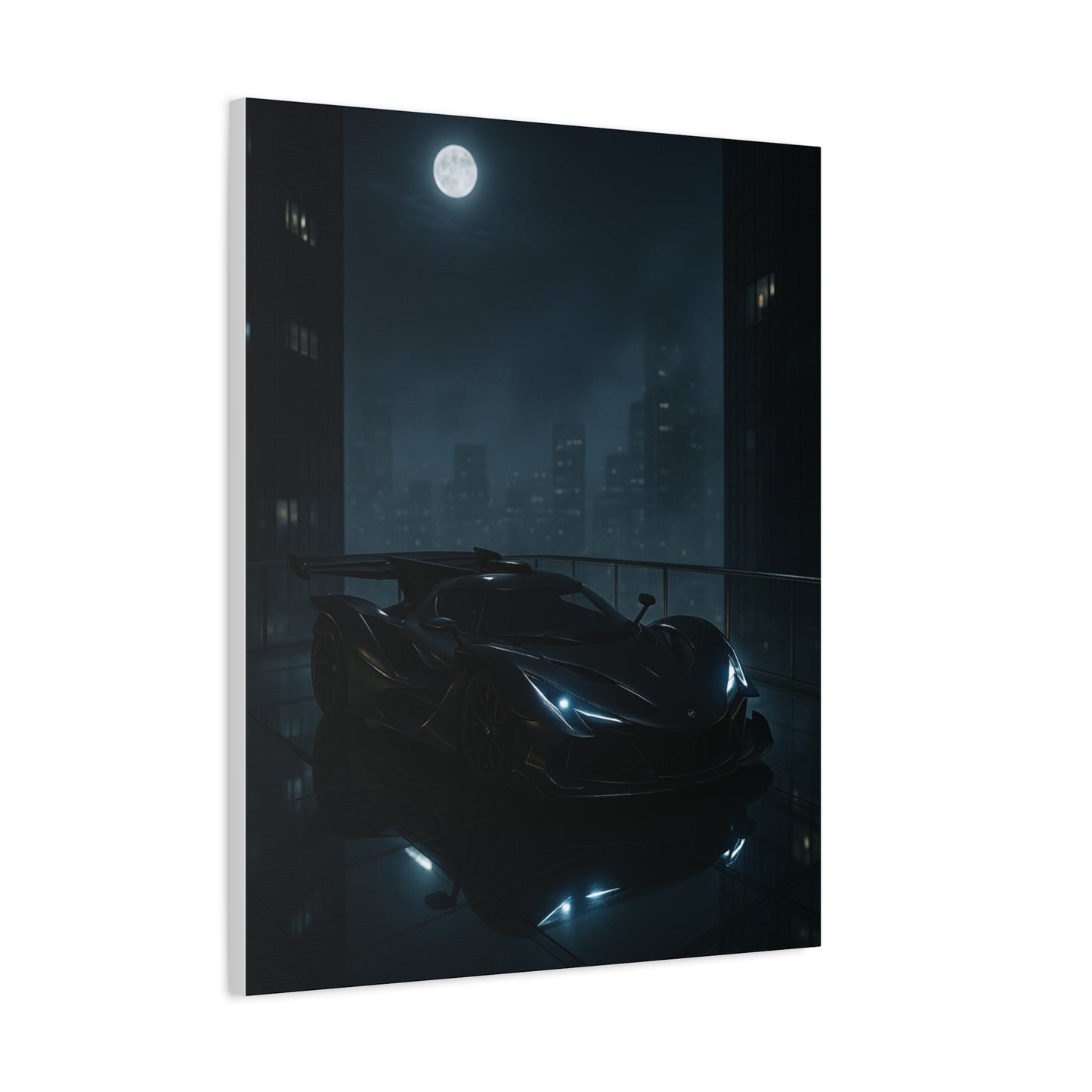 Canvas Print - Apollo IE Chilling on Skyscraper at Midnight
