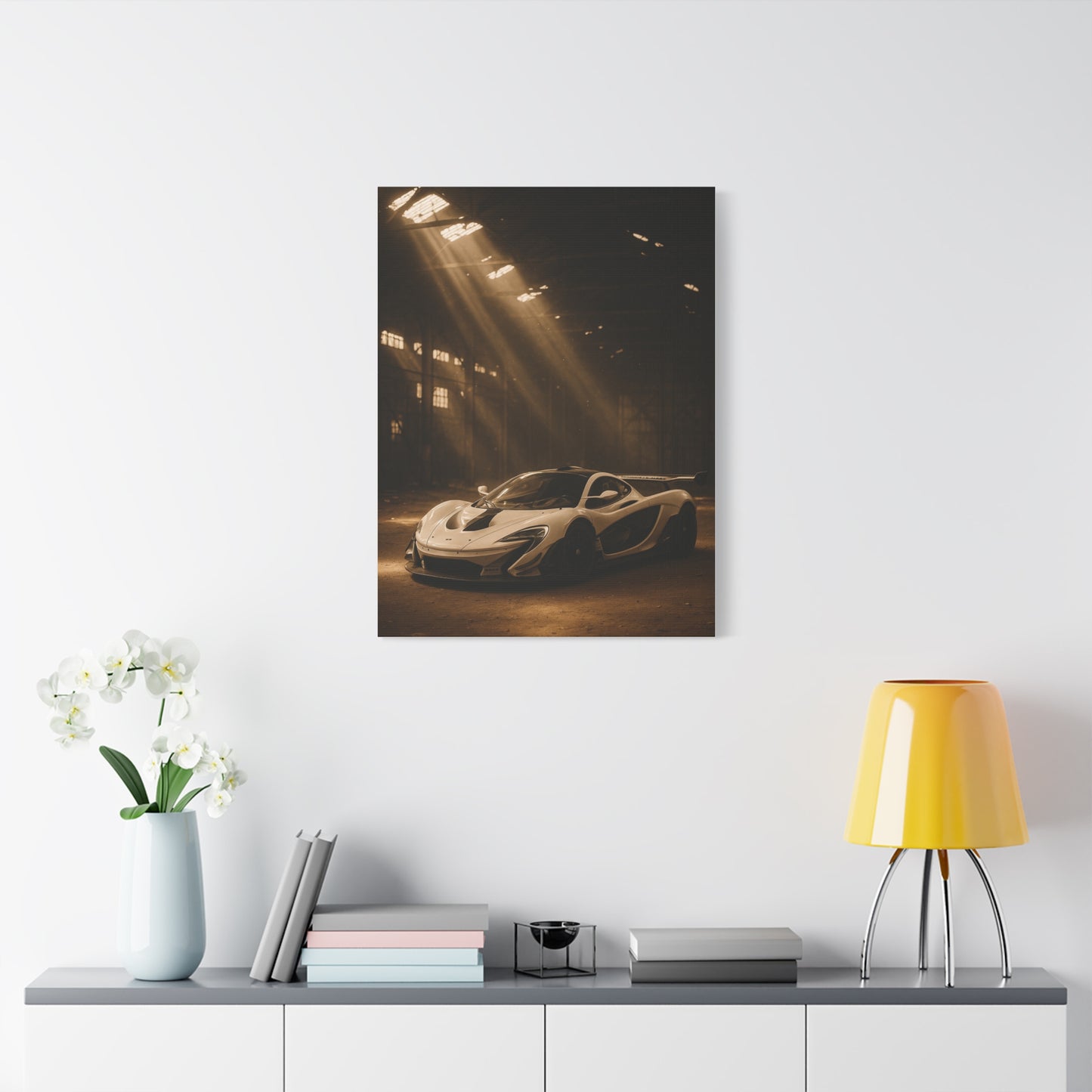 Canvas Print - McLaren 720s Stored Away in a Barn