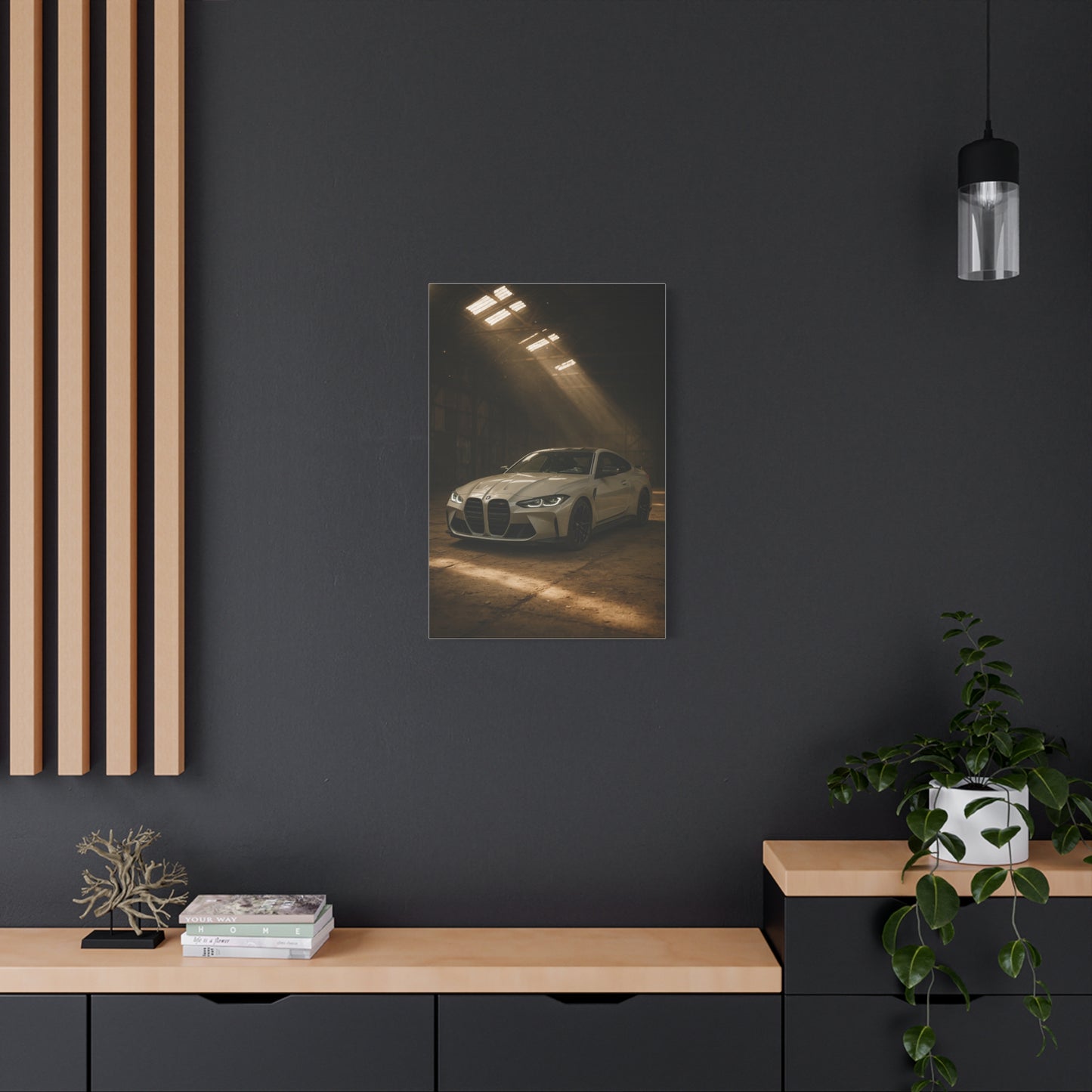 Canvas Print - BMW Stored Away in a Barn