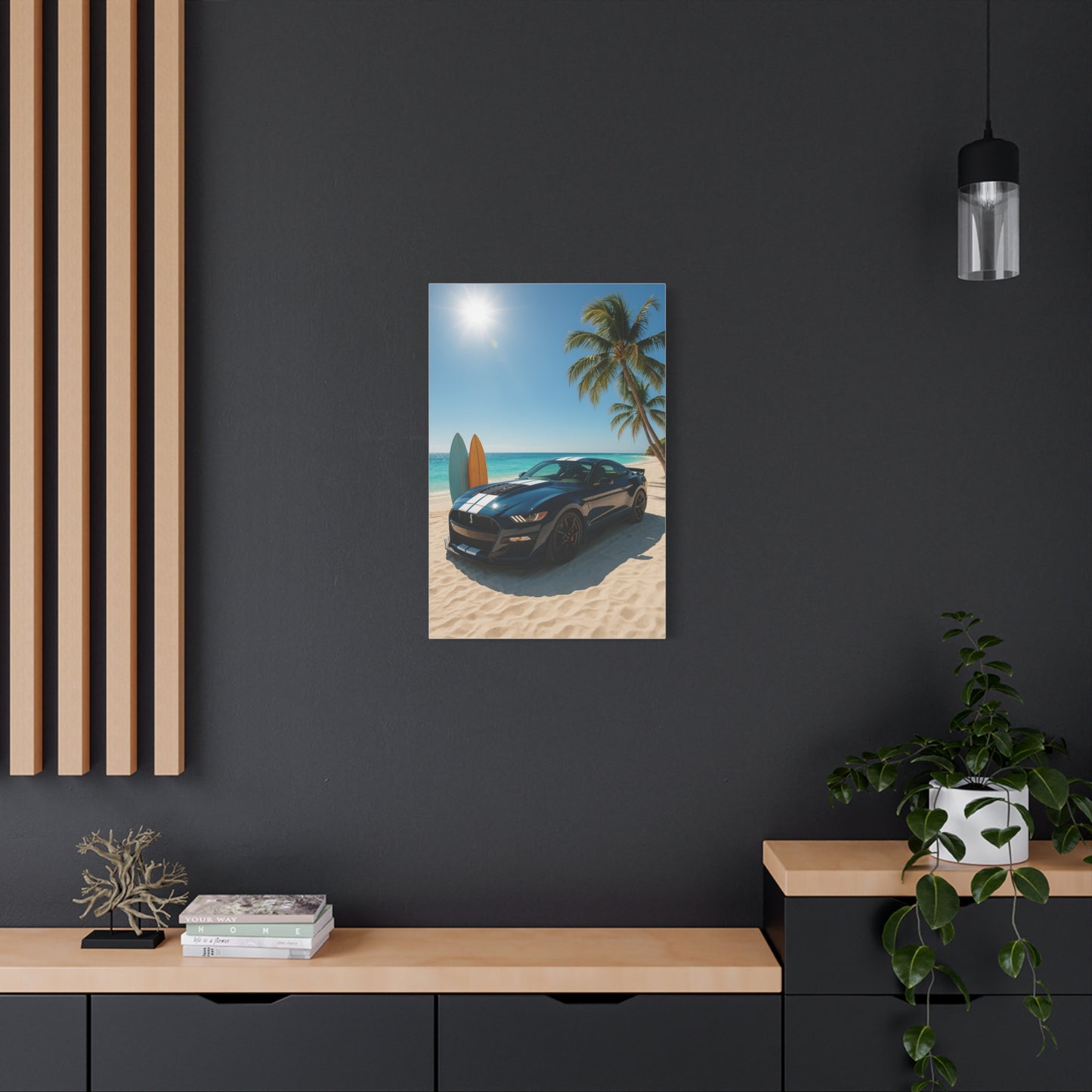 Canvas Print - Ford Shelby GT500 Beach Scene
