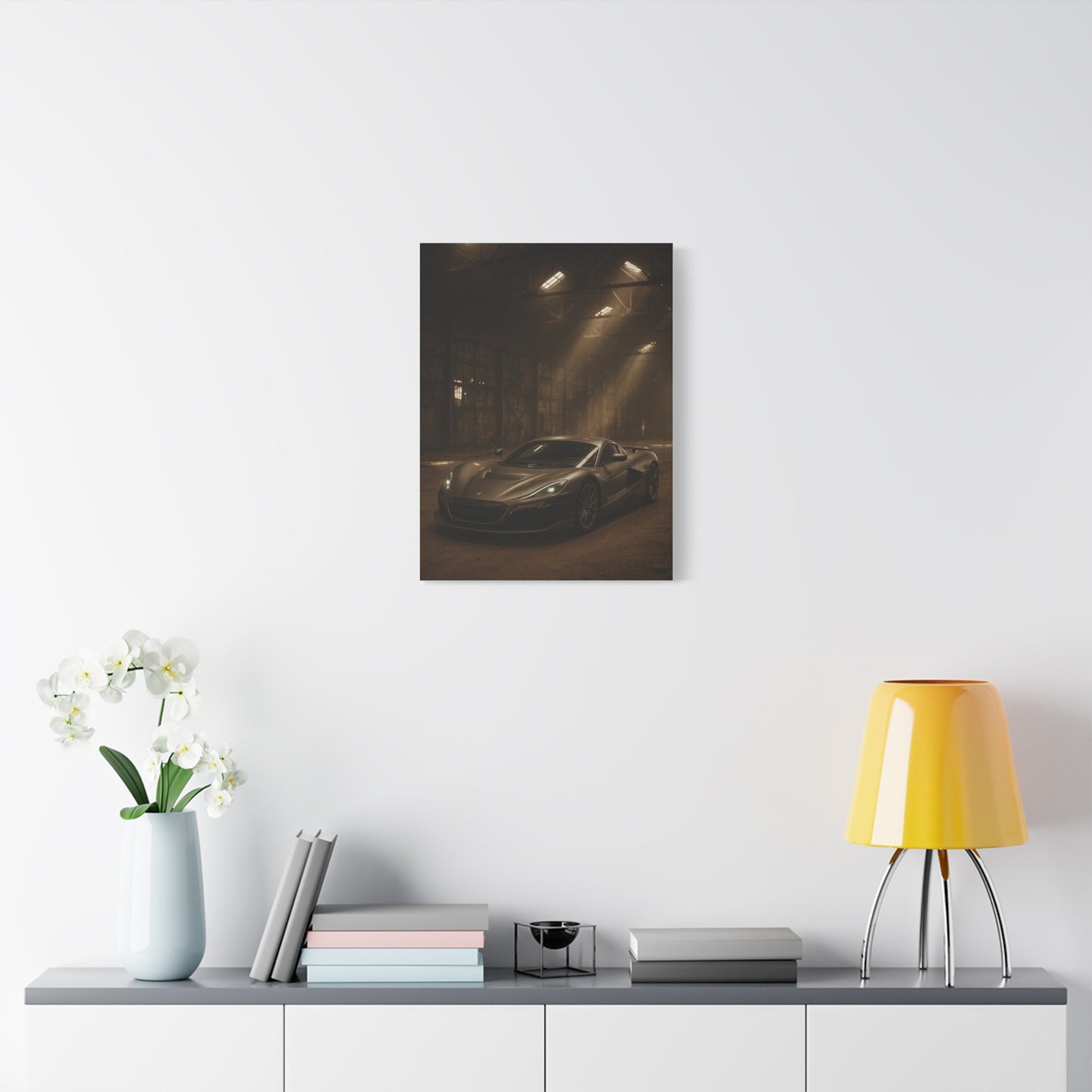 Canvas Art - Rimac Nevera in a Dusty Barn