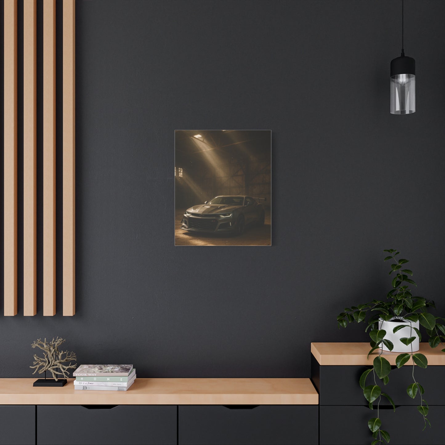 Canvas Print - Chevrolet Camaro in Barn