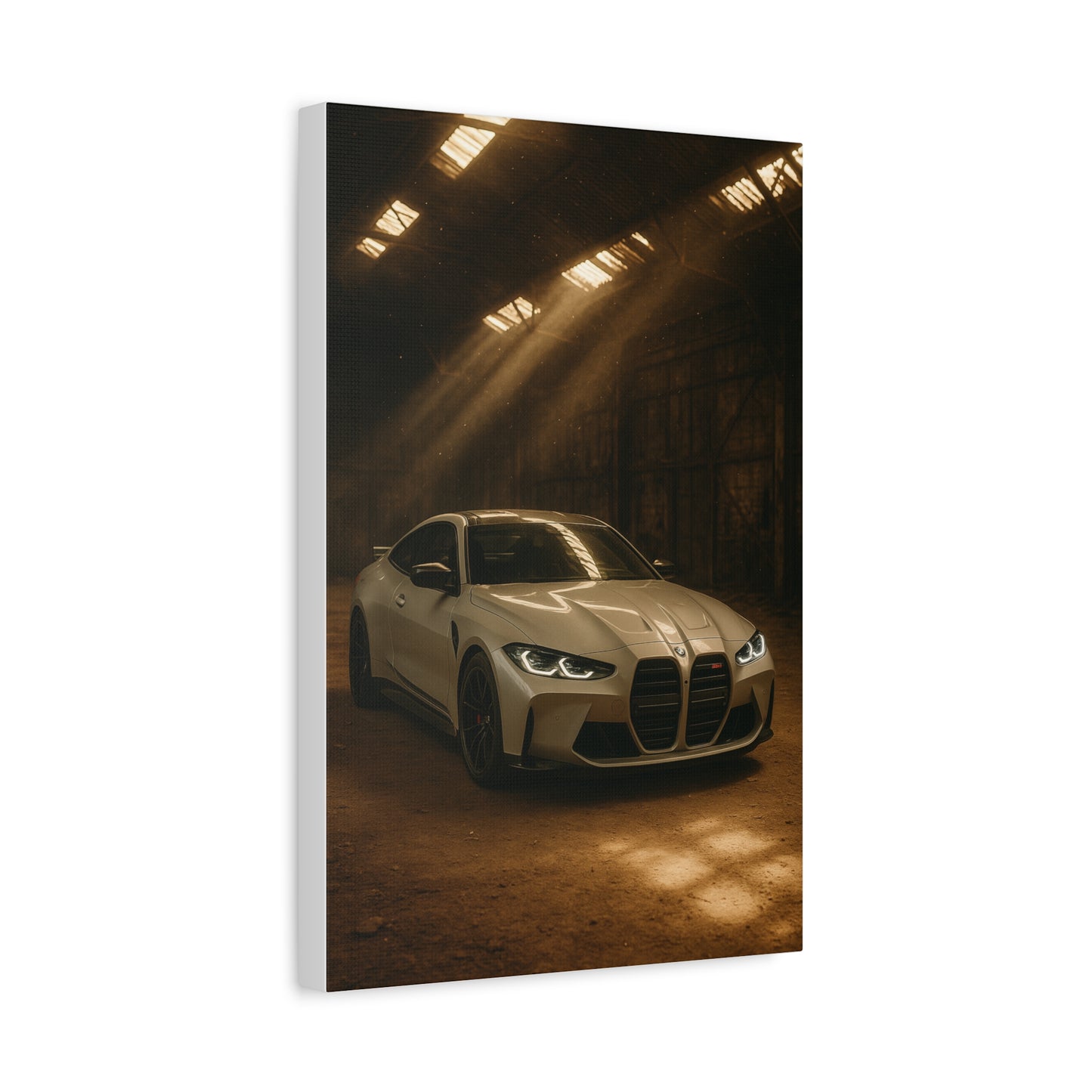 Canvas Print BMW Stored Away in a Barn