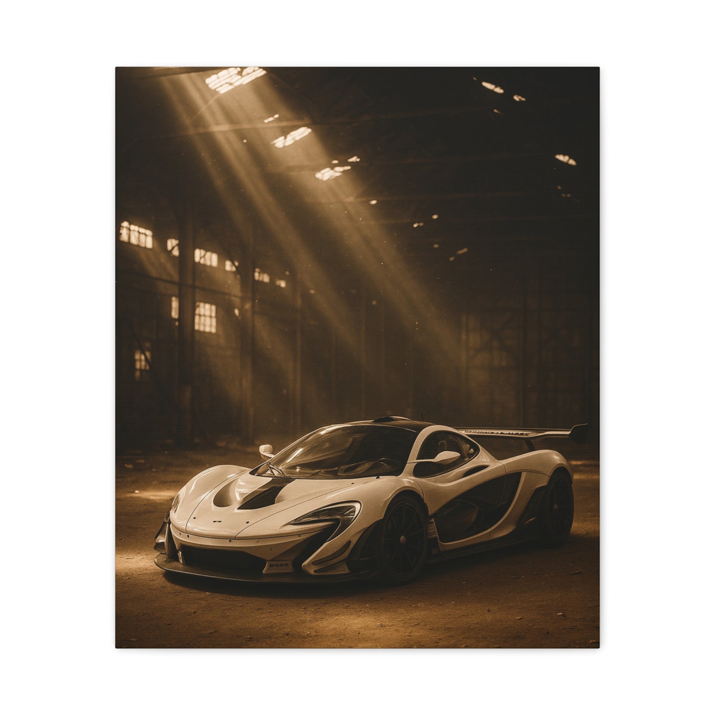 Canvas Print - McLaren 720s Stored Away in a Barn