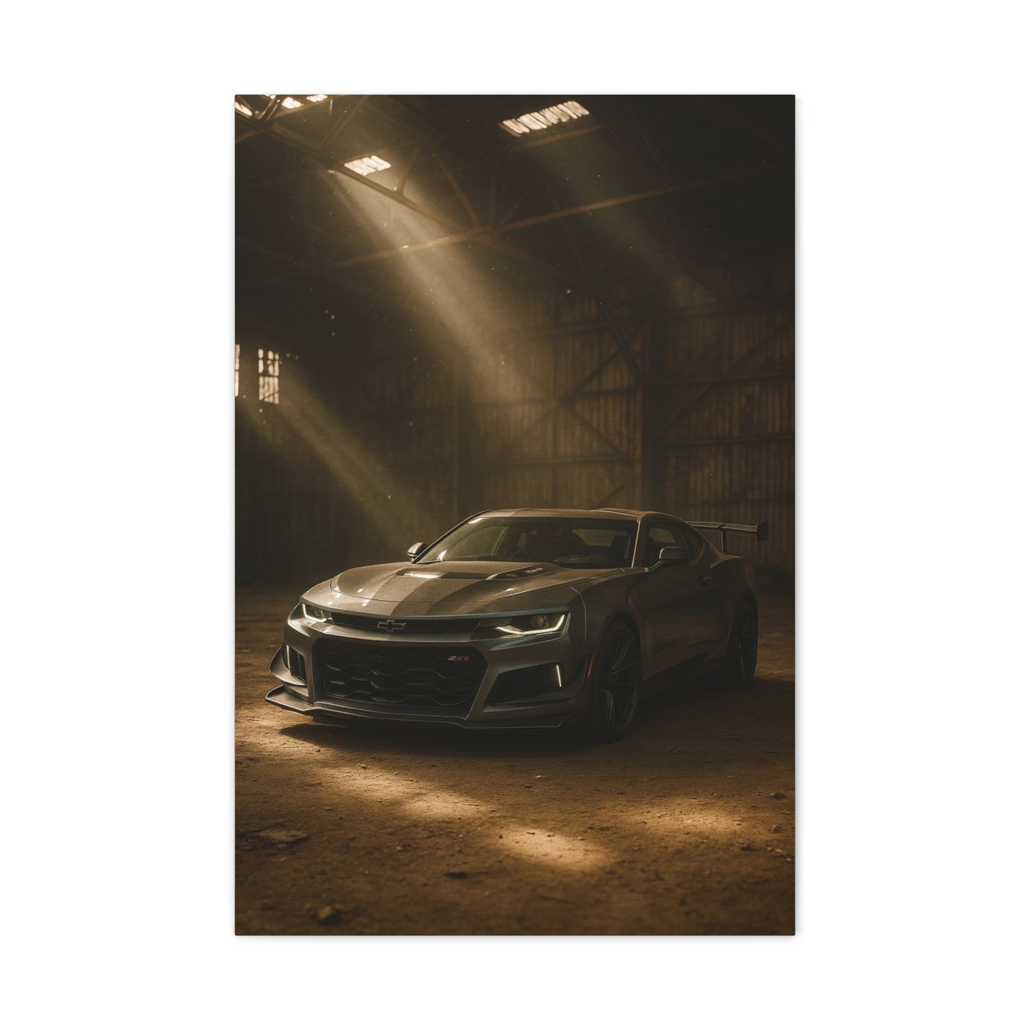 Canvas Print - Chevrolet Camaro in Barn