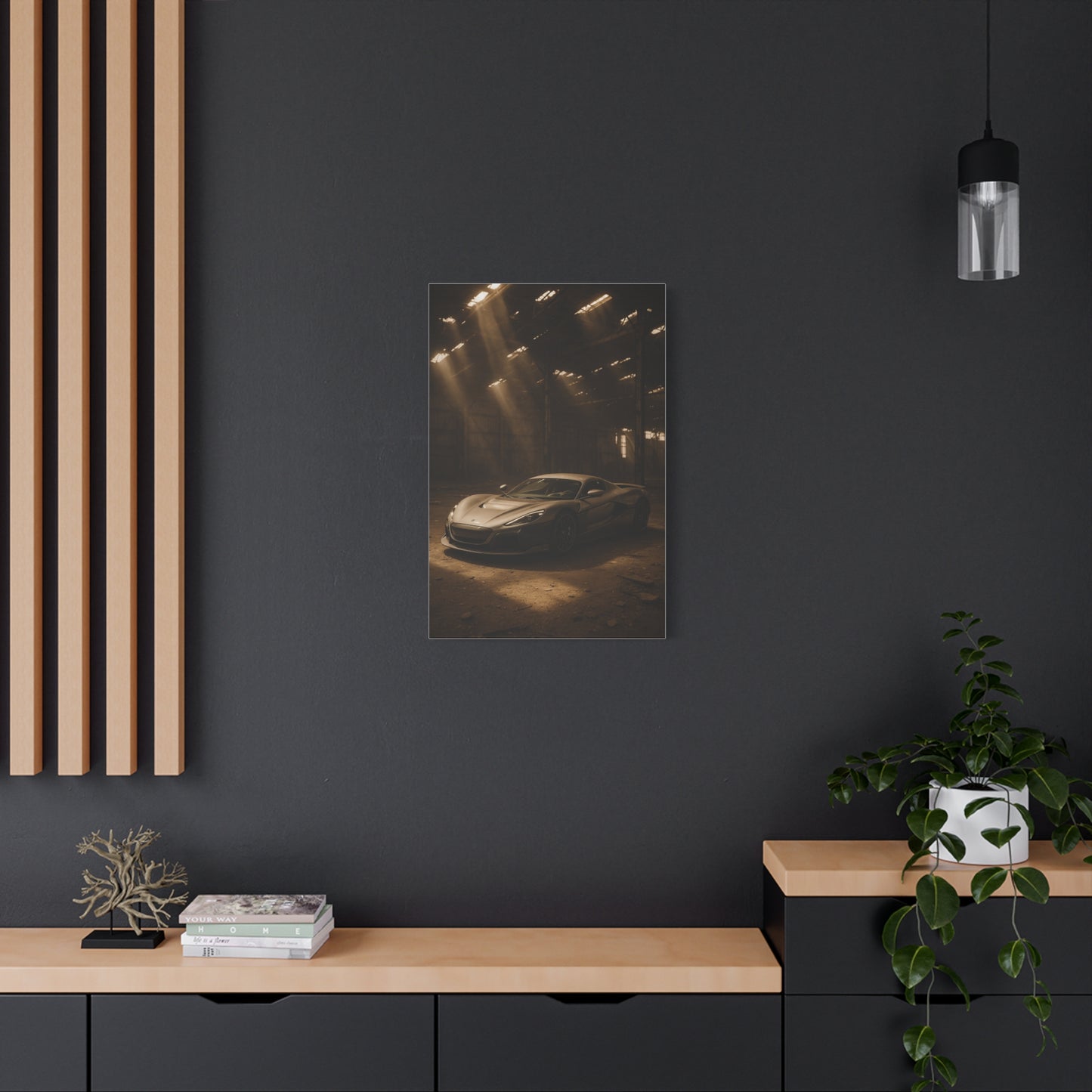 Canvas Art - Rimac Nevera in a Dusty Barn