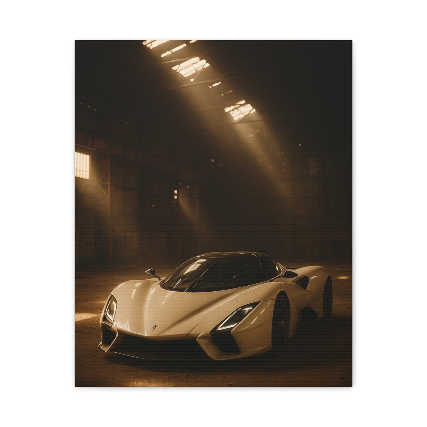 Canvas Print - SSC Tuatara in a dusty barn Wall Art