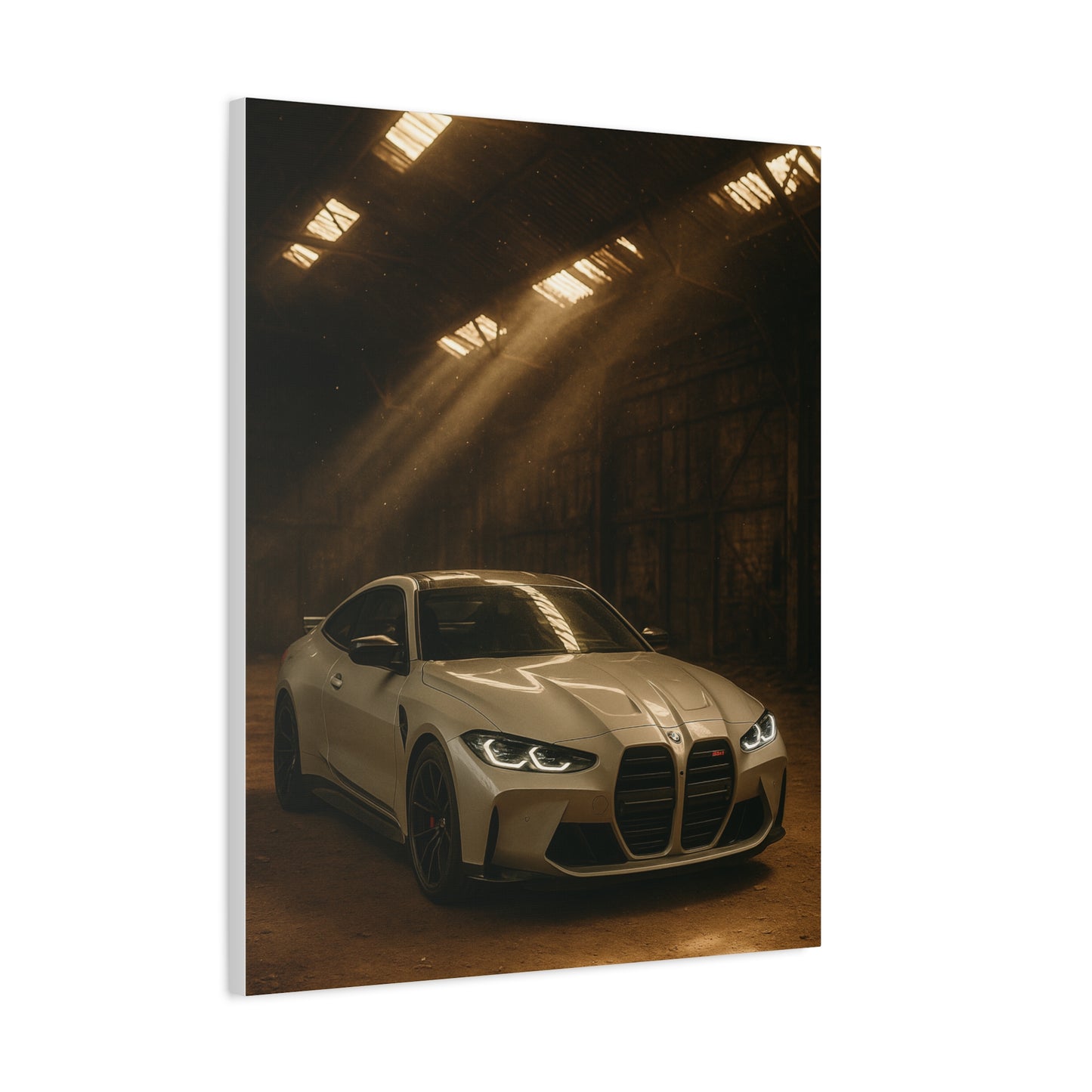 Canvas Print BMW Stored Away in a Barn