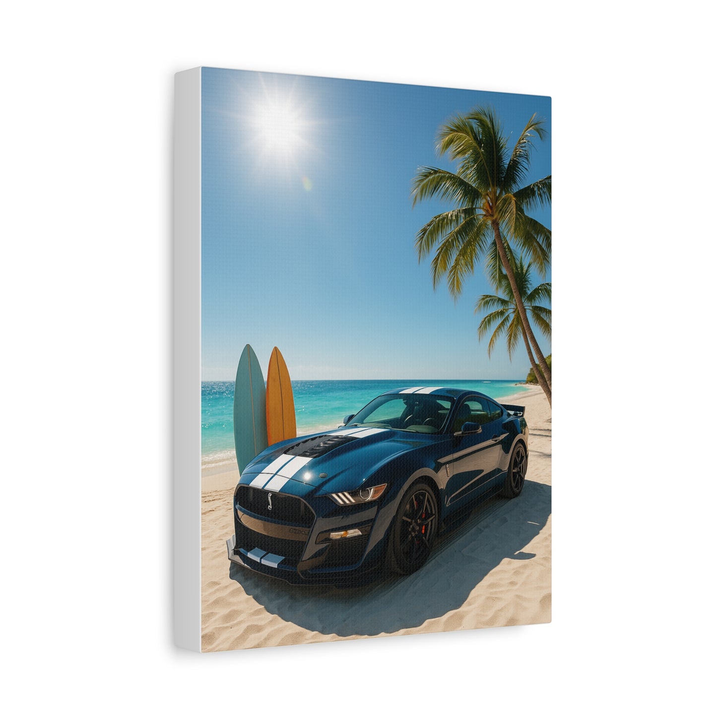 Canvas Print - Ford Shelby GT500 Beach Scene
