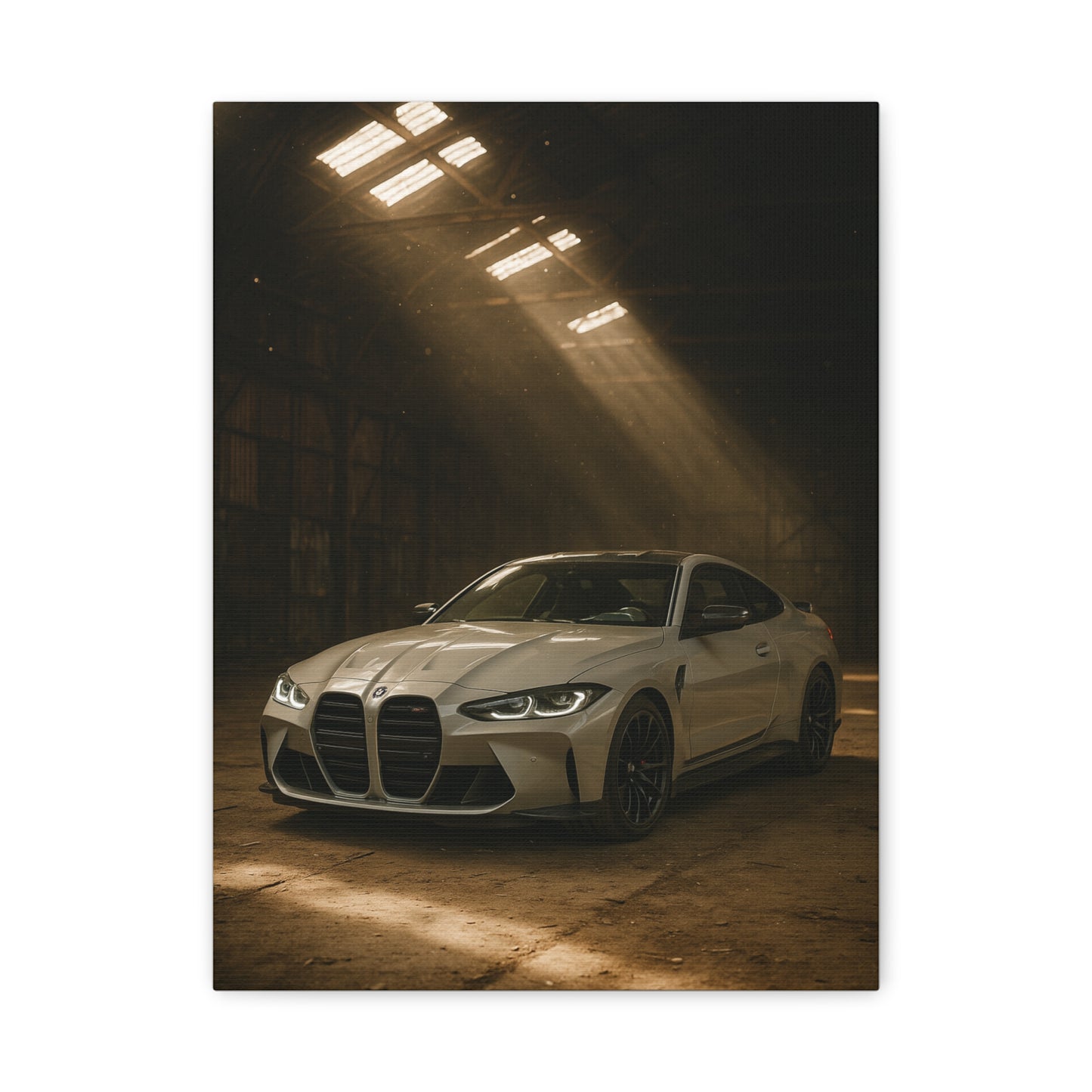 Canvas Print - BMW Stored Away in a Barn