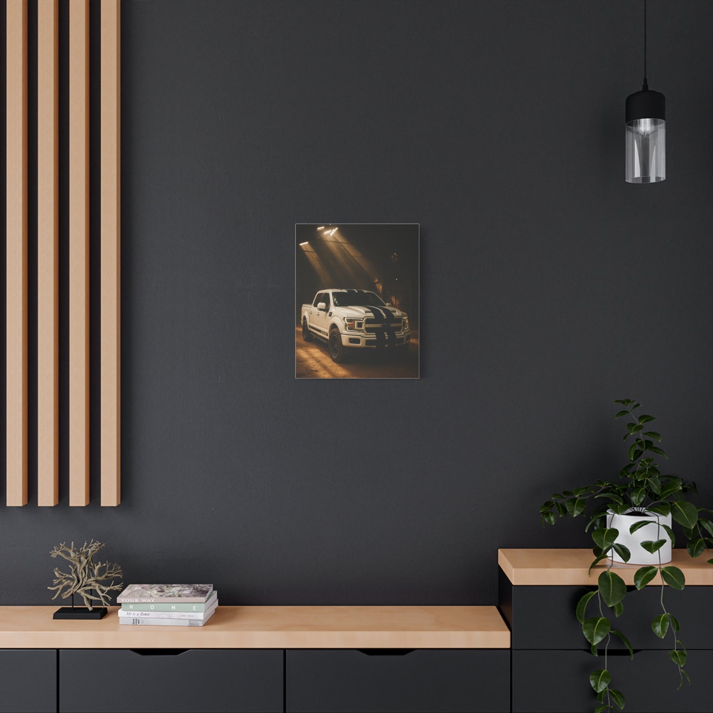 Canvas Print - Ford Shelby F-150 stored in a barn