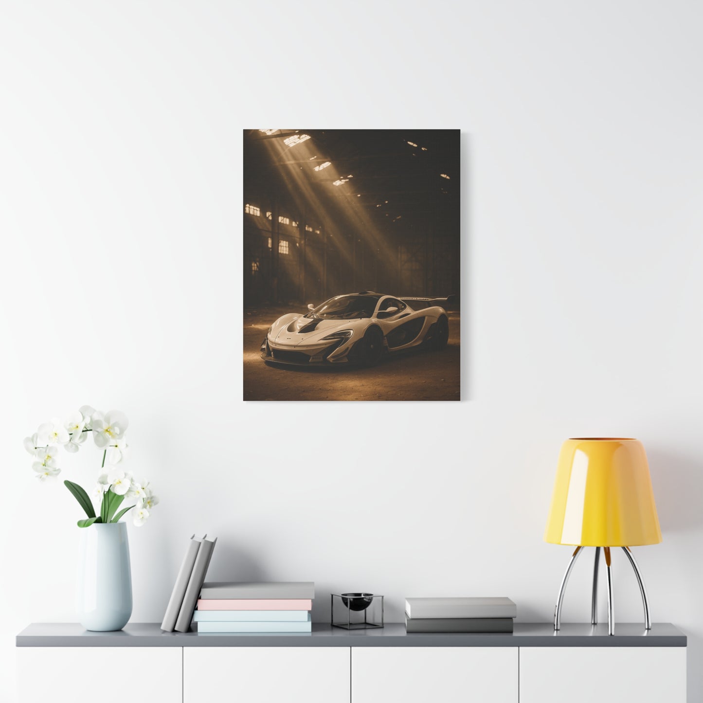 Canvas Print - McLaren 720s Stored Away in a Barn