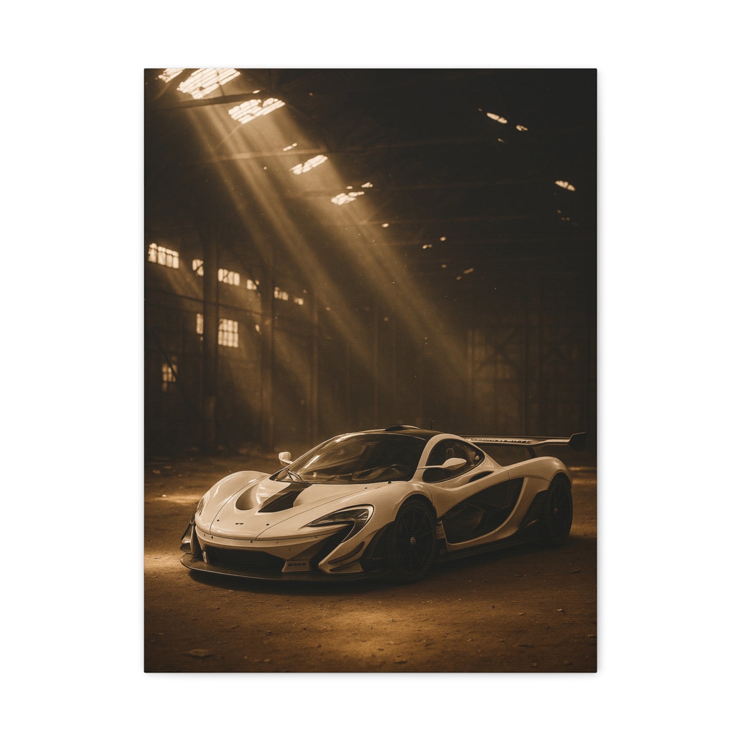 Canvas Print - McLaren 720s Stored Away in a Barn