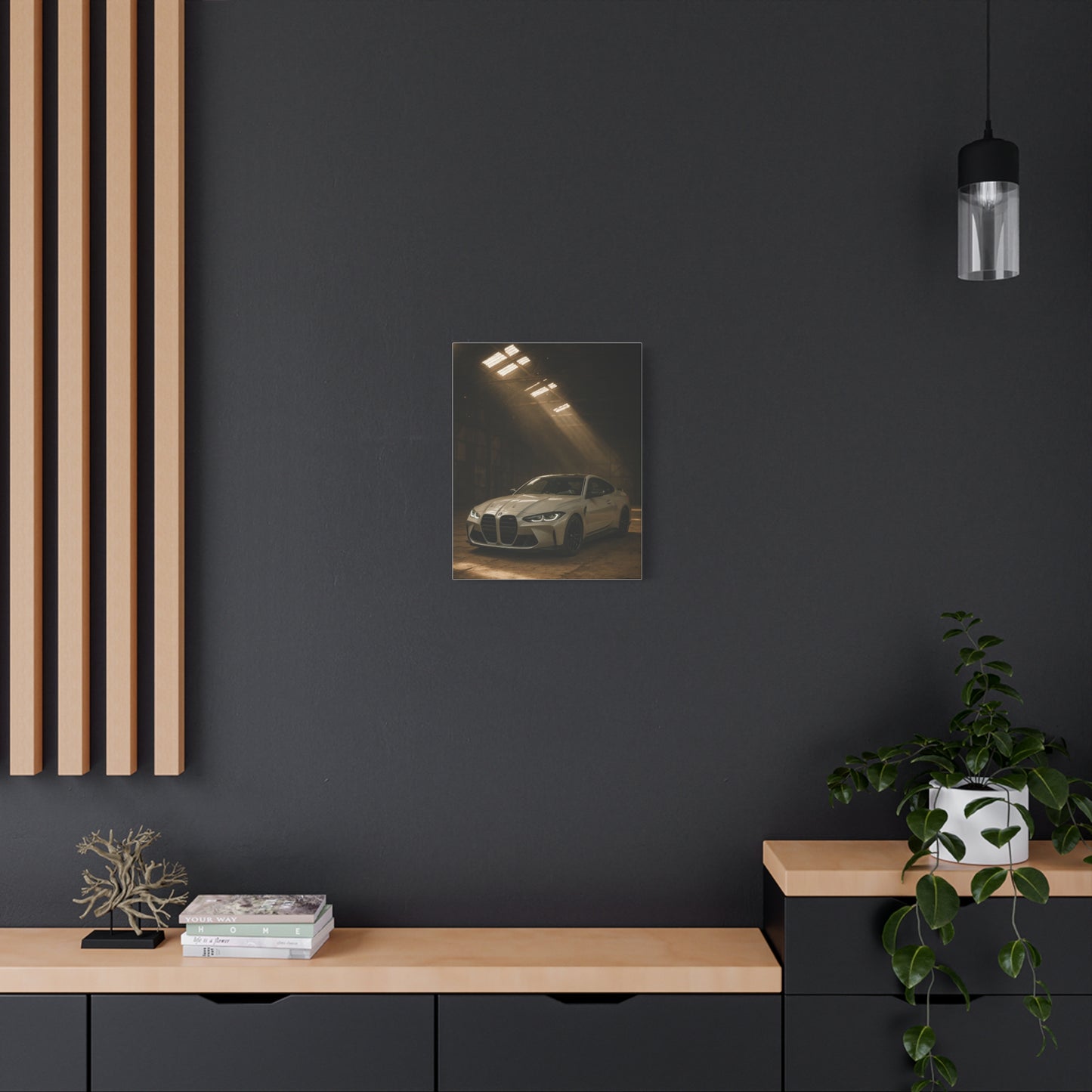 Canvas Print - BMW Stored Away in a Barn
