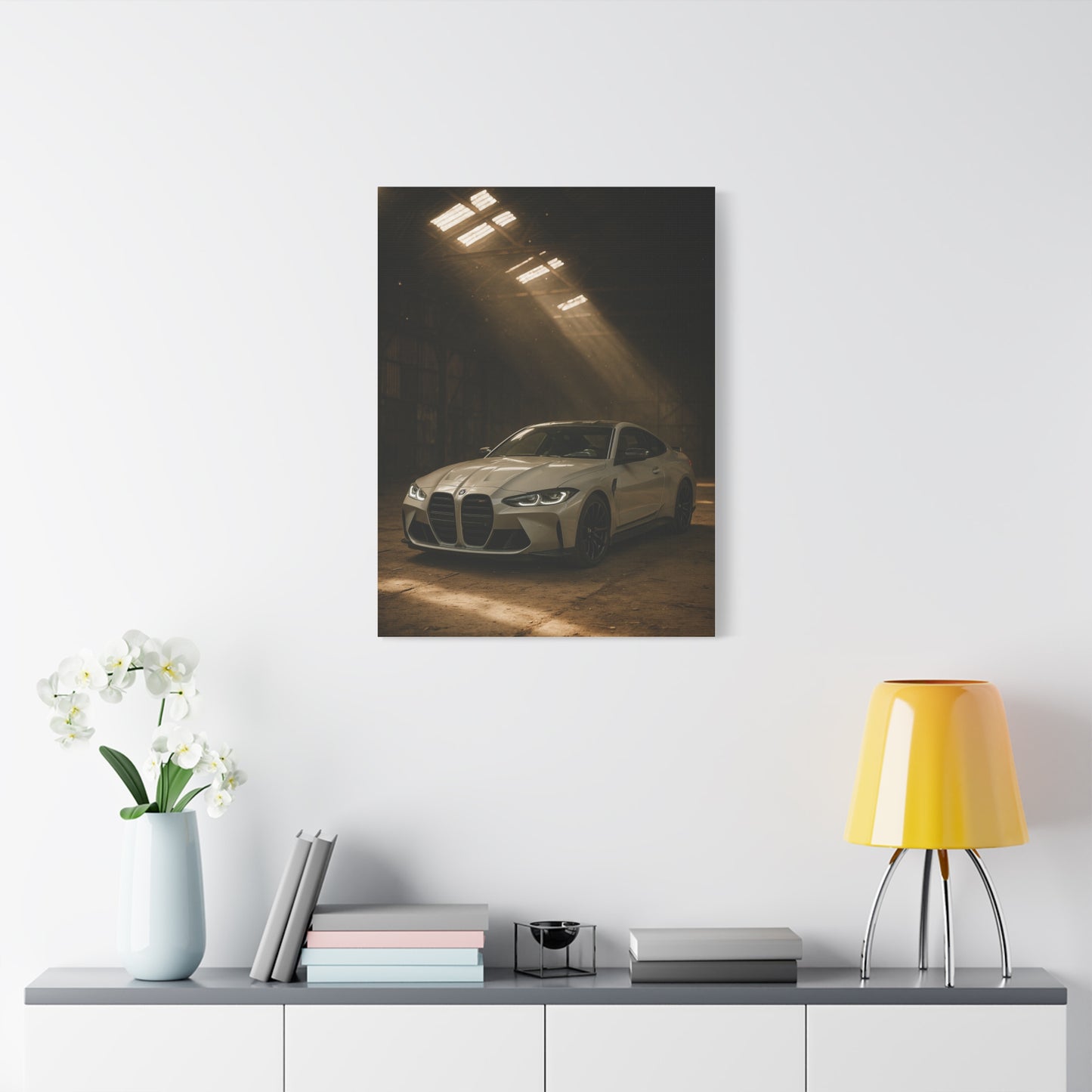 Canvas Print - BMW Stored Away in a Barn