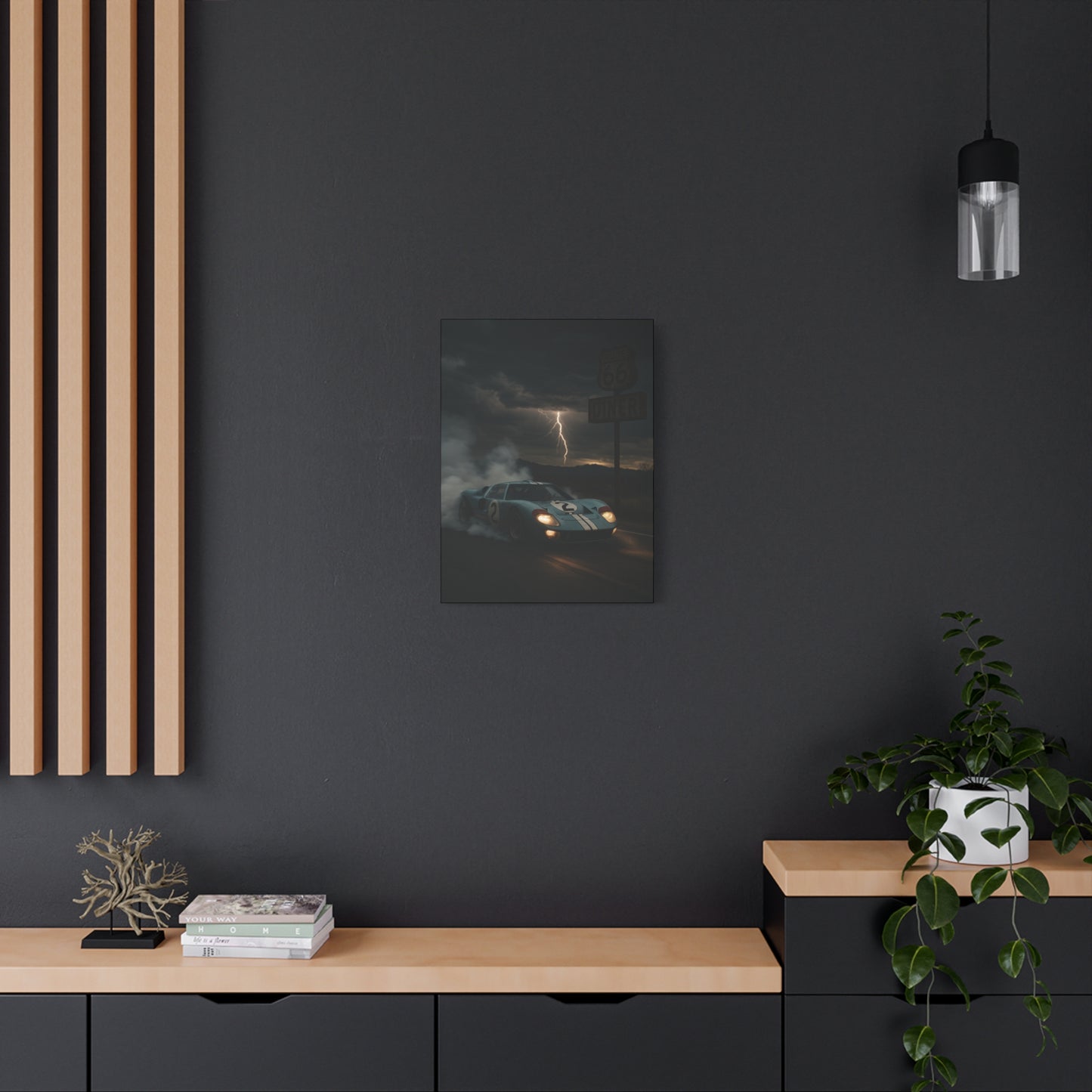 Canvas Print - Ford GT40 Doing a Burnout