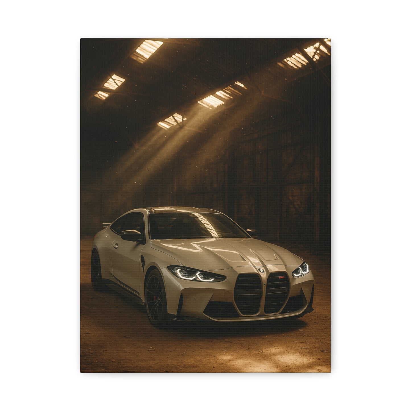 Canvas Print BMW Stored Away in a Barn