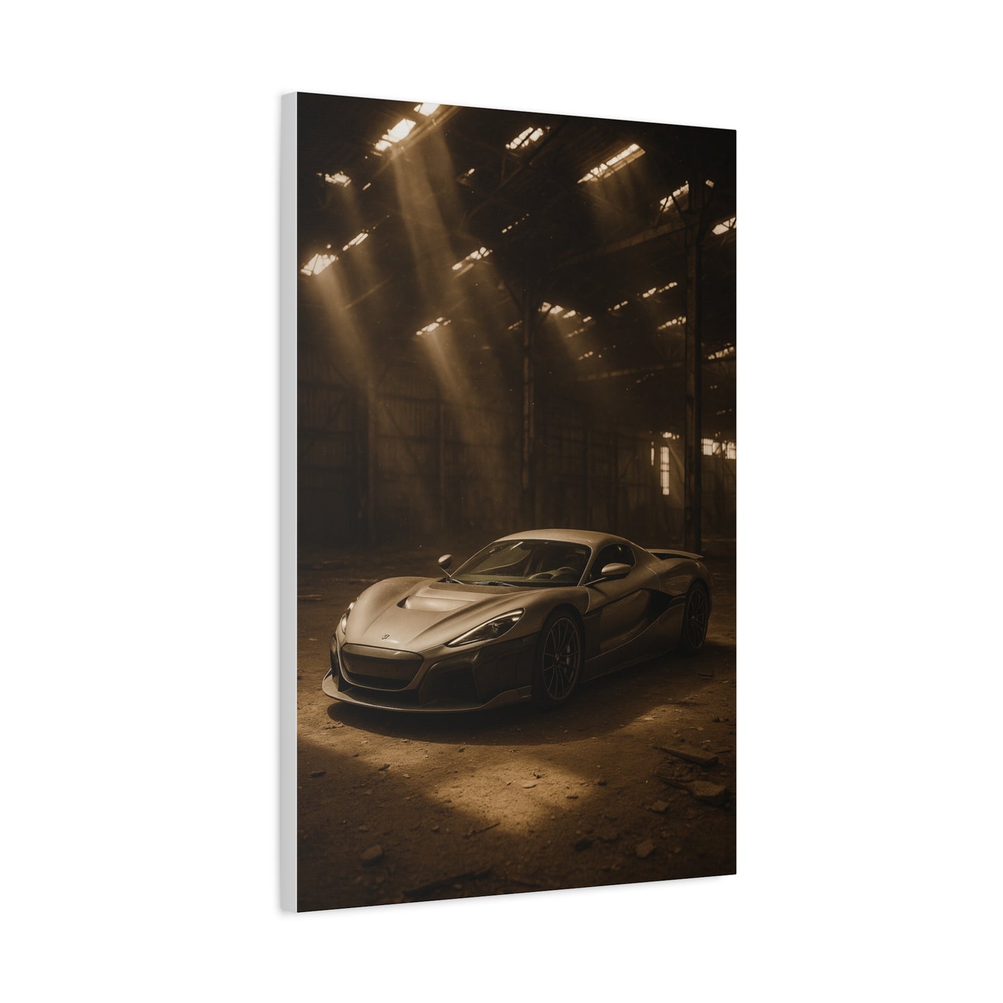 Canvas Art - Rimac Nevera in a Dusty Barn