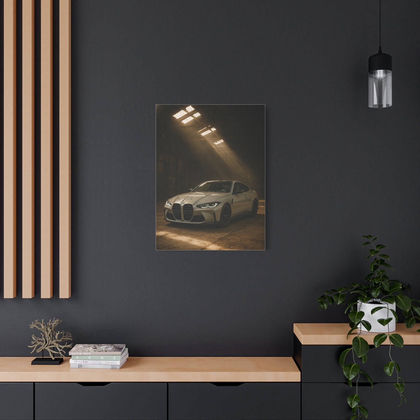 Canvas Print - BMW Stored Away in a Barn