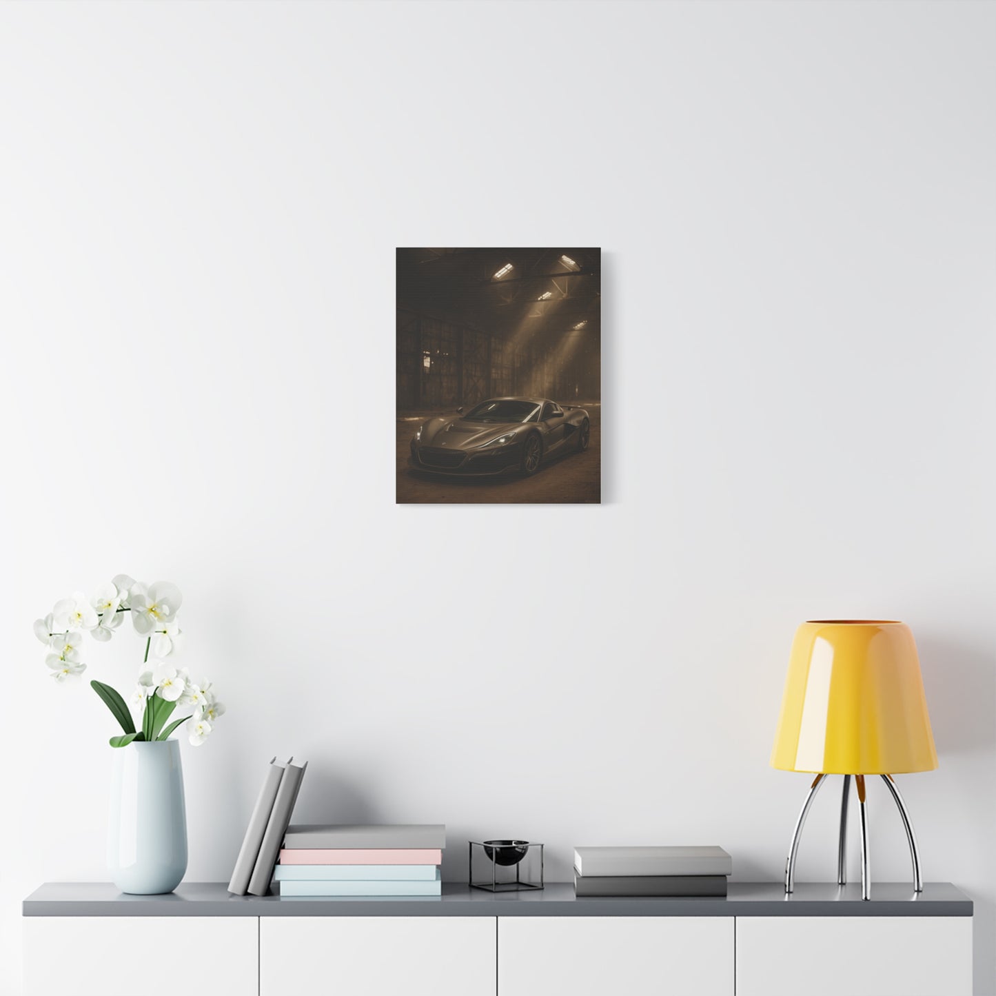 Canvas Art - Rimac Nevera in a Dusty Barn