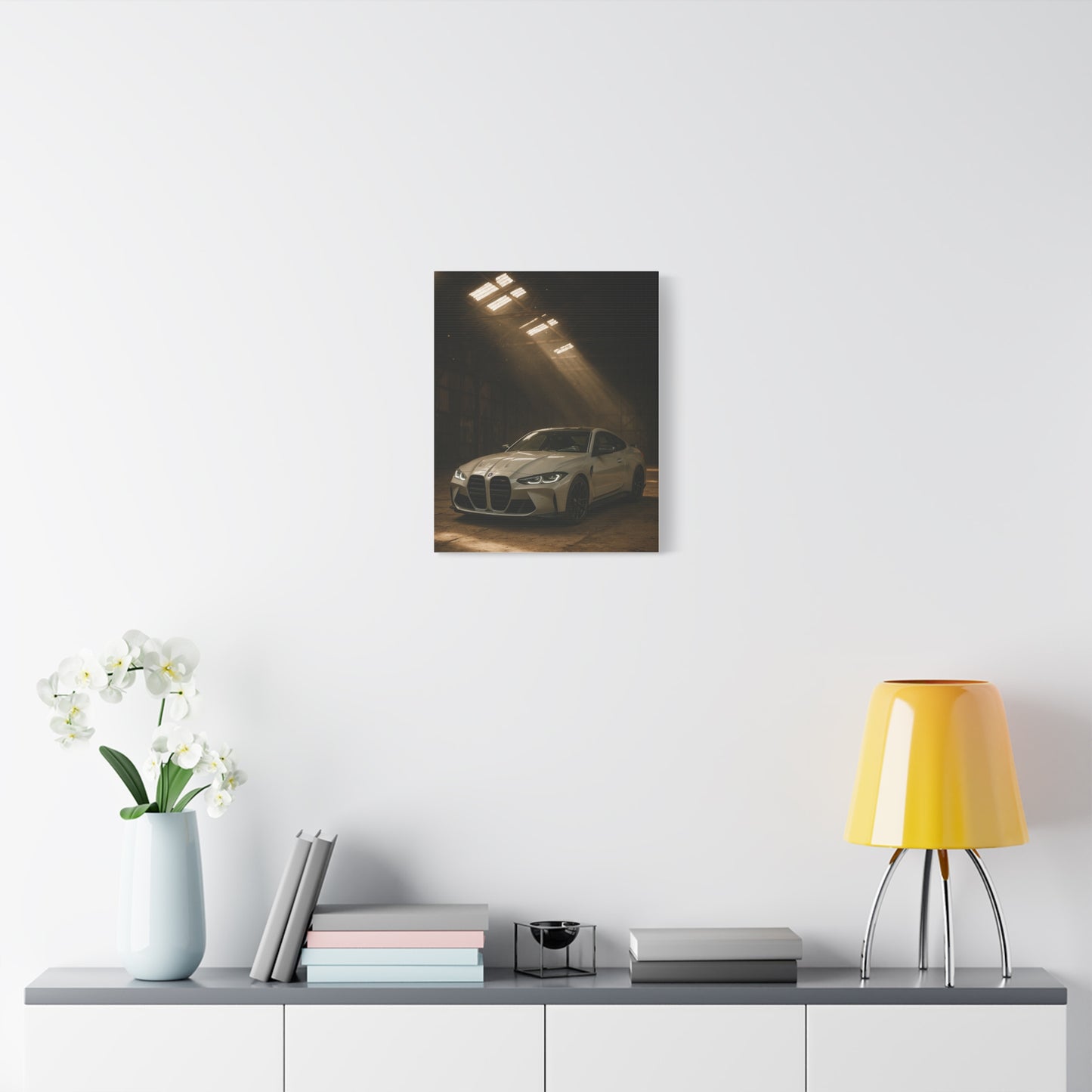 Canvas Print - BMW Stored Away in a Barn