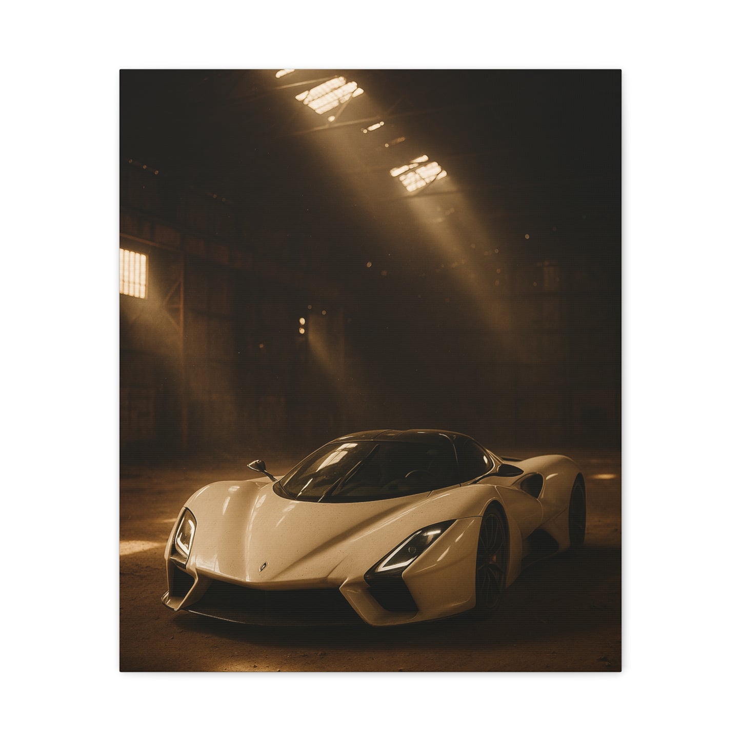 Canvas Print - SSC Tuatara in a dusty barn Wall Art
